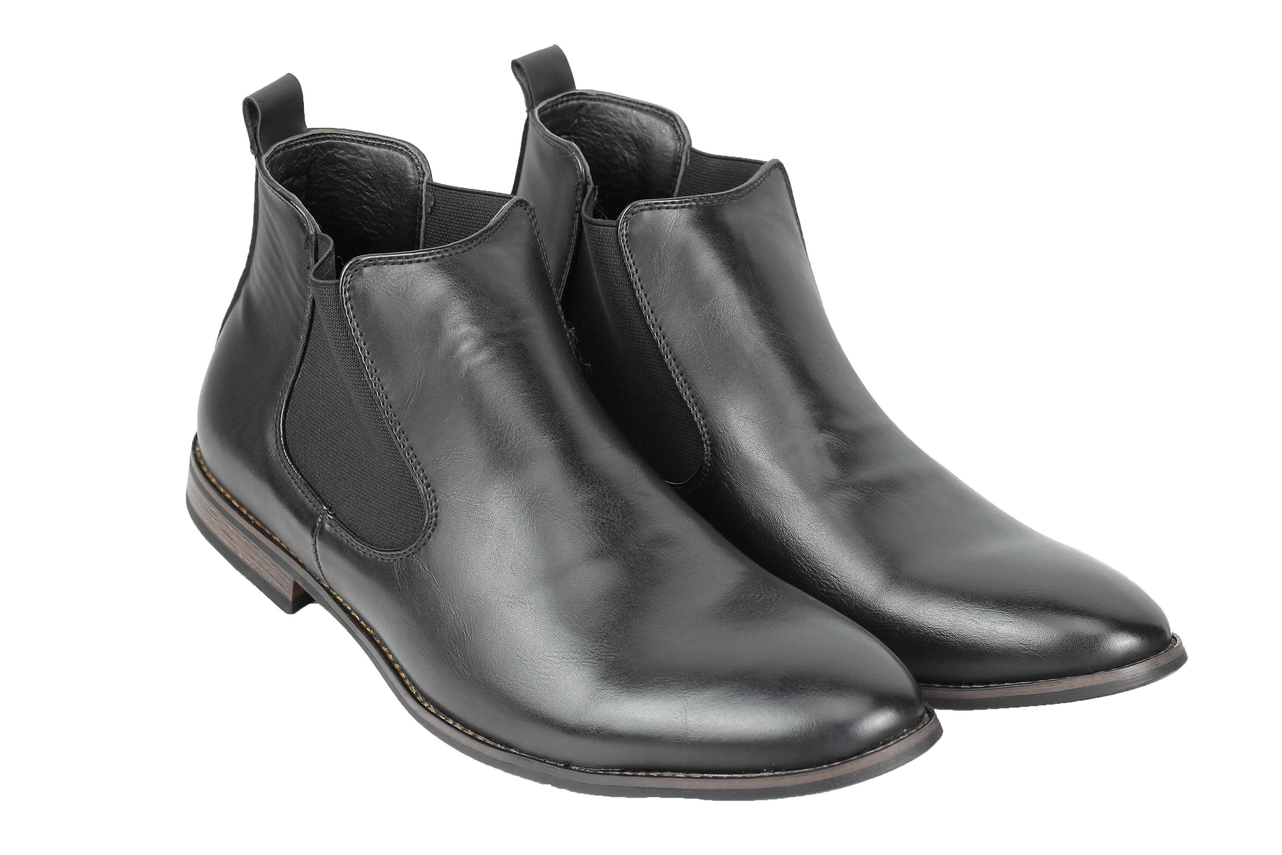 NEW MENS LEATHER ITALIA STYLE VINTAGE CHELSEA BOOTS CASUAL DEALER SHOES UK SIZE