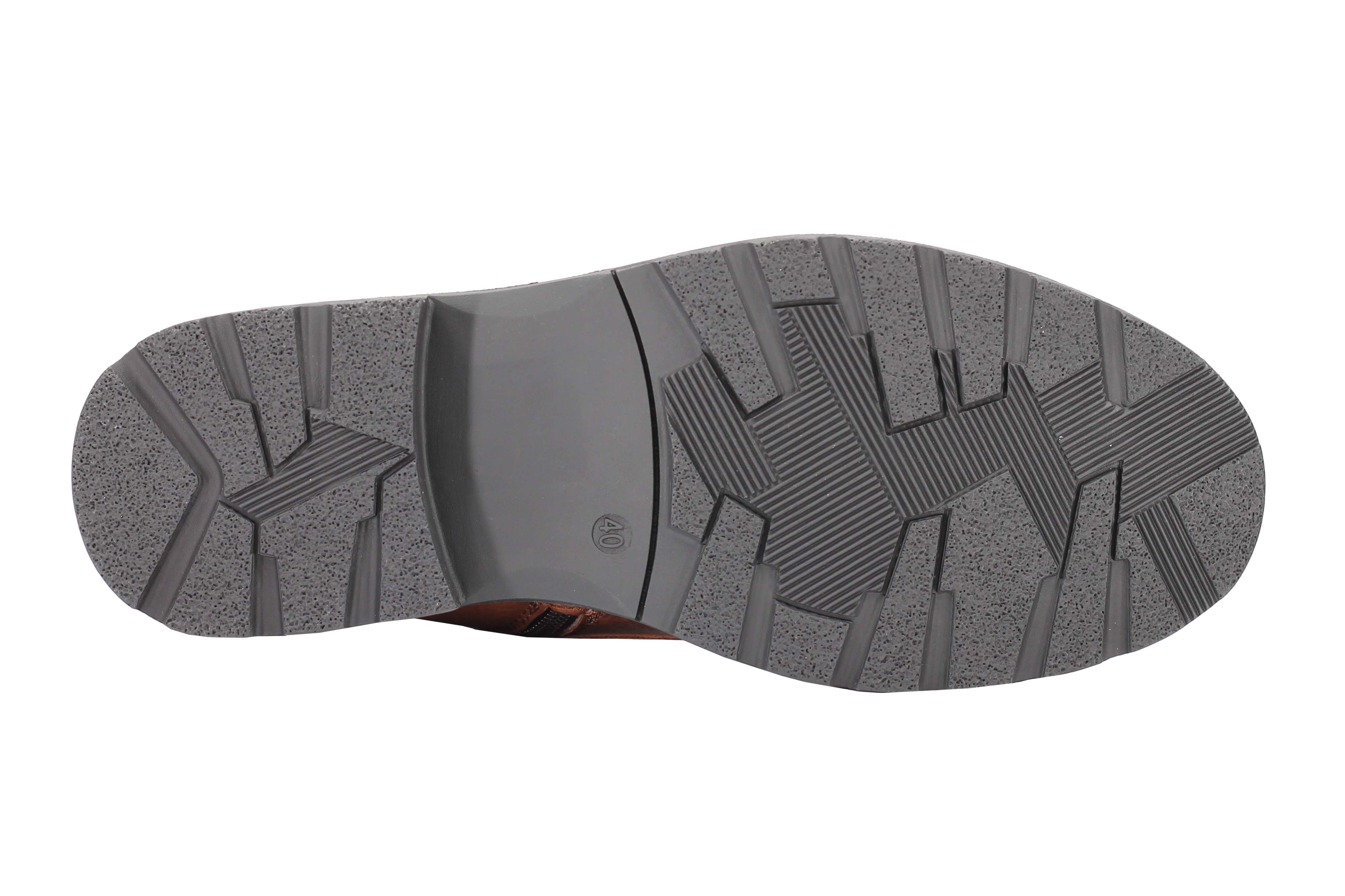 Mens Boots Smart Retro Lace Up Side Zip Fashion Ankle Dress Shoes in Tan & Black