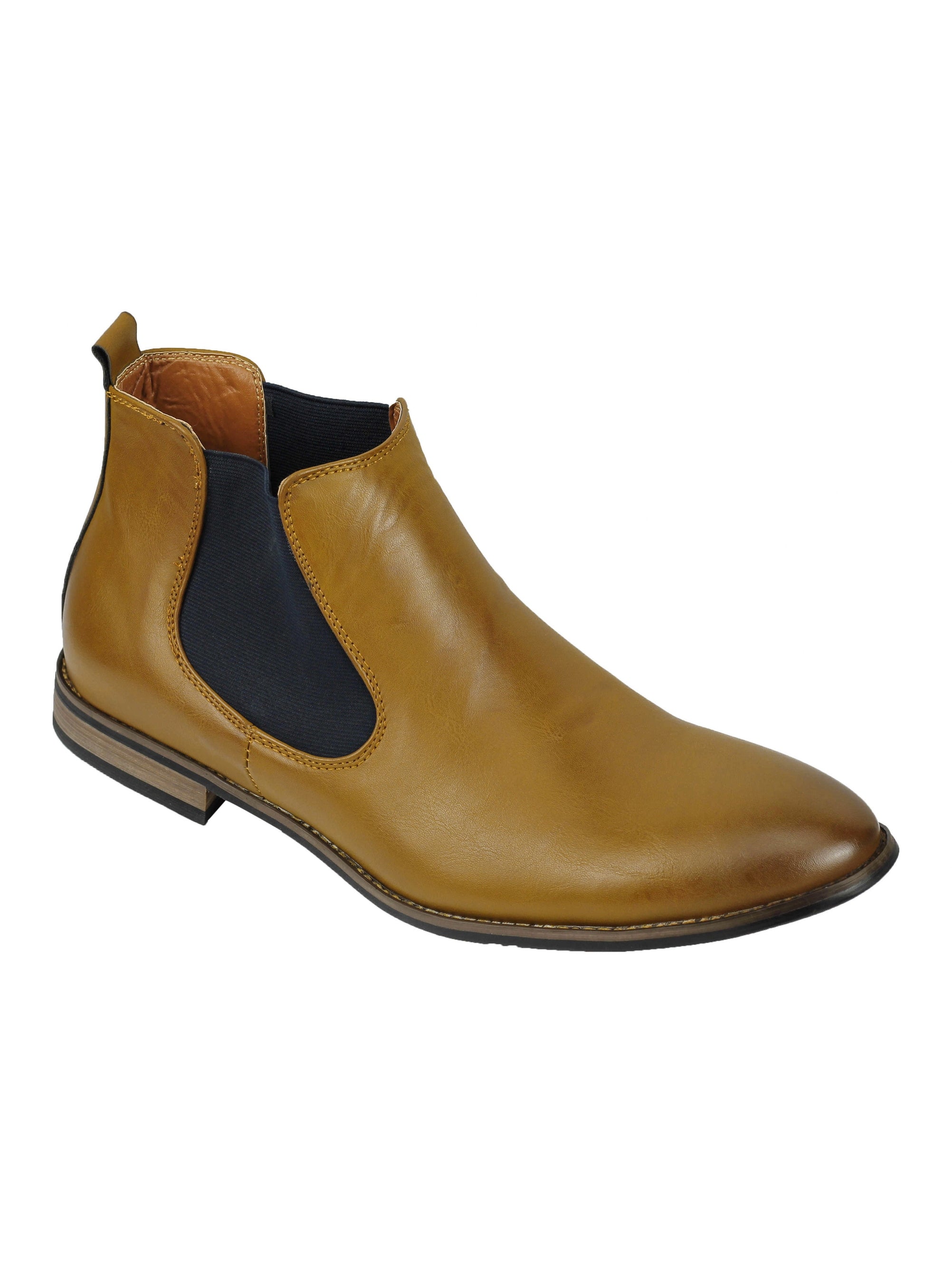 NEW MENS LEATHER ITALIA STYLE VINTAGE CHELSEA BOOTS CASUAL DEALER SHOES UK SIZE