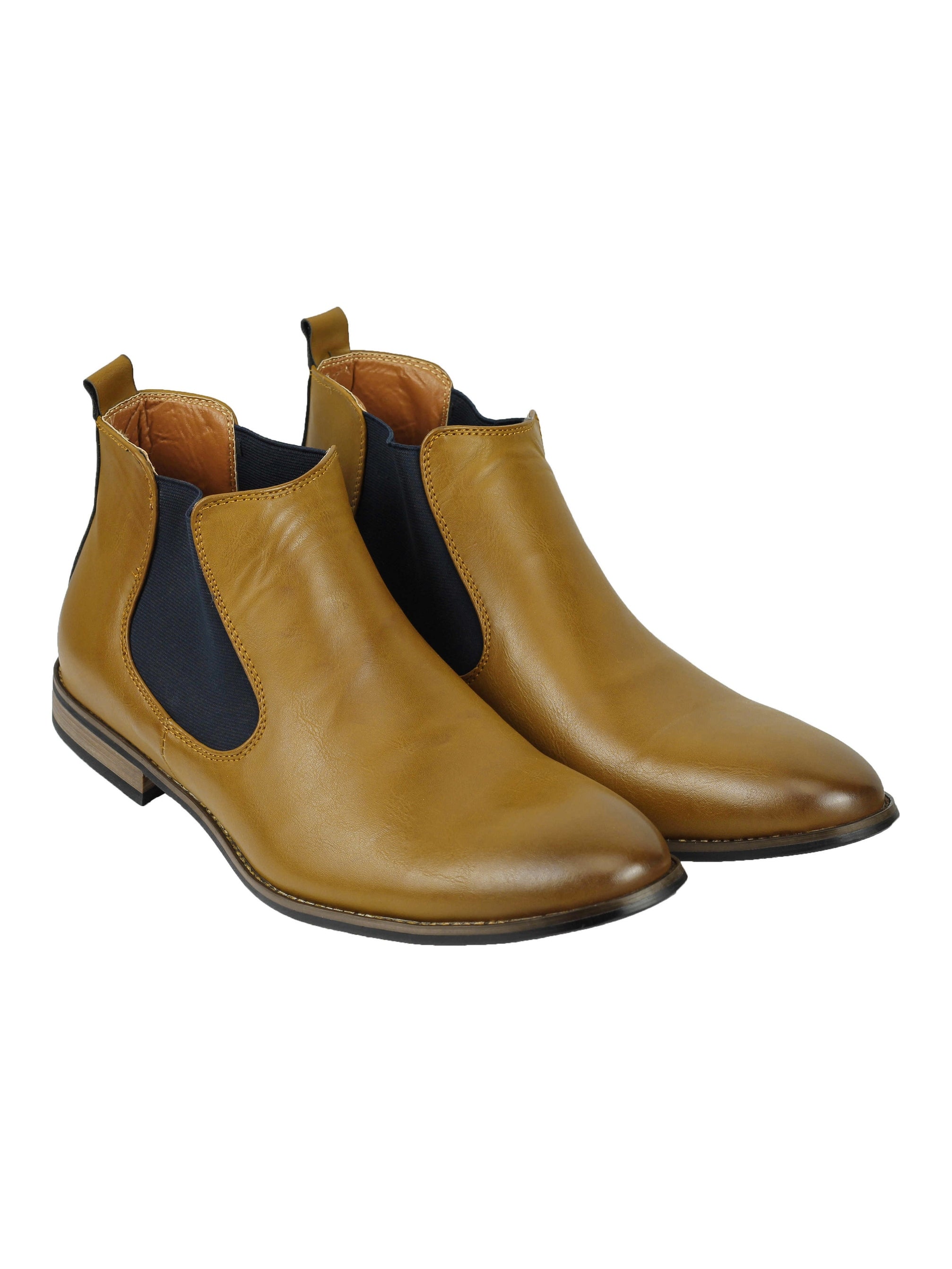 NEW MENS LEATHER ITALIA STYLE VINTAGE CHELSEA BOOTS CASUAL DEALER SHOES UK SIZE