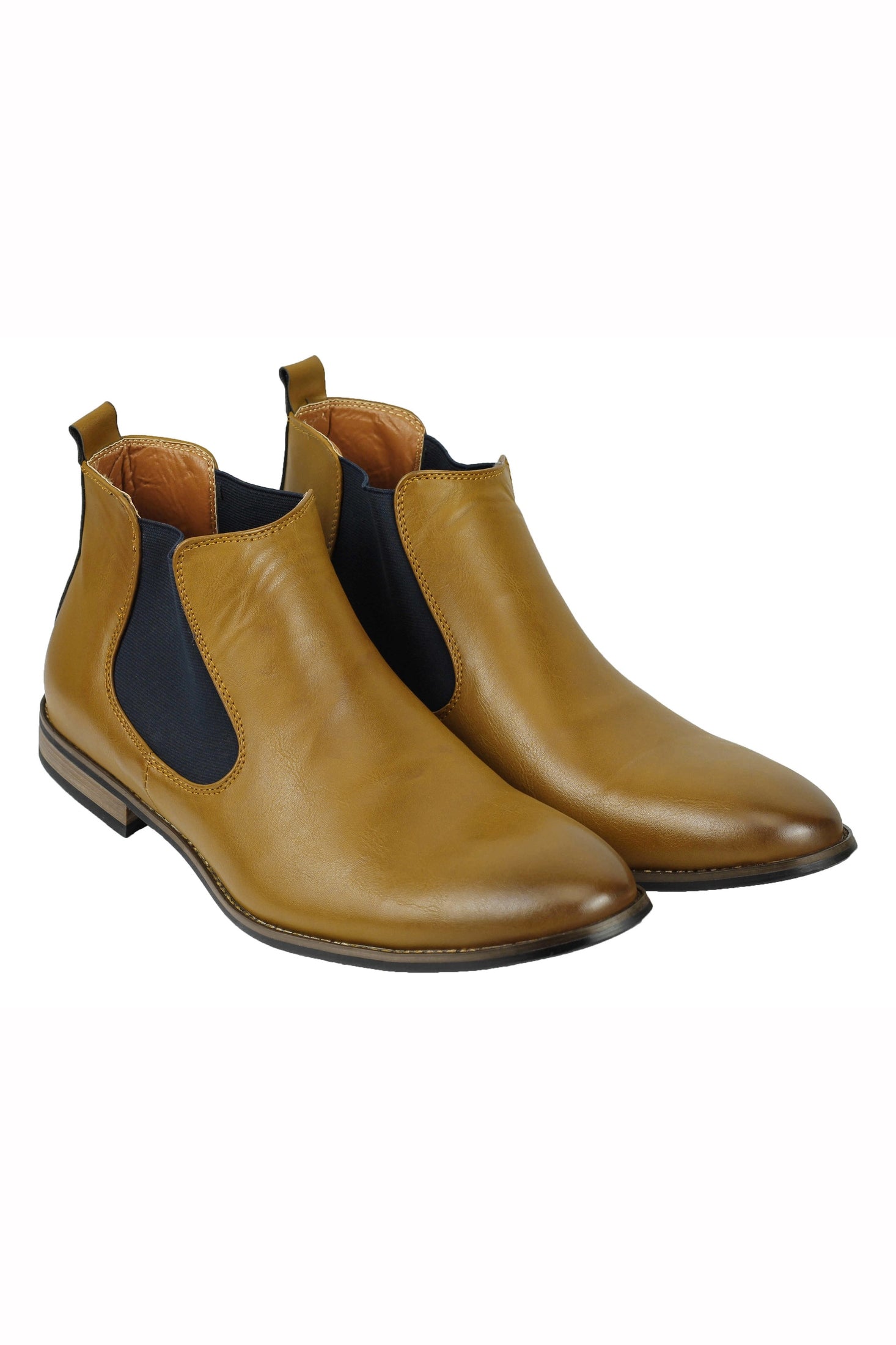 NEW MENS LEATHER ITALIA STYLE VINTAGE CHELSEA BOOTS CASUAL DEALER SHOES UK SIZE