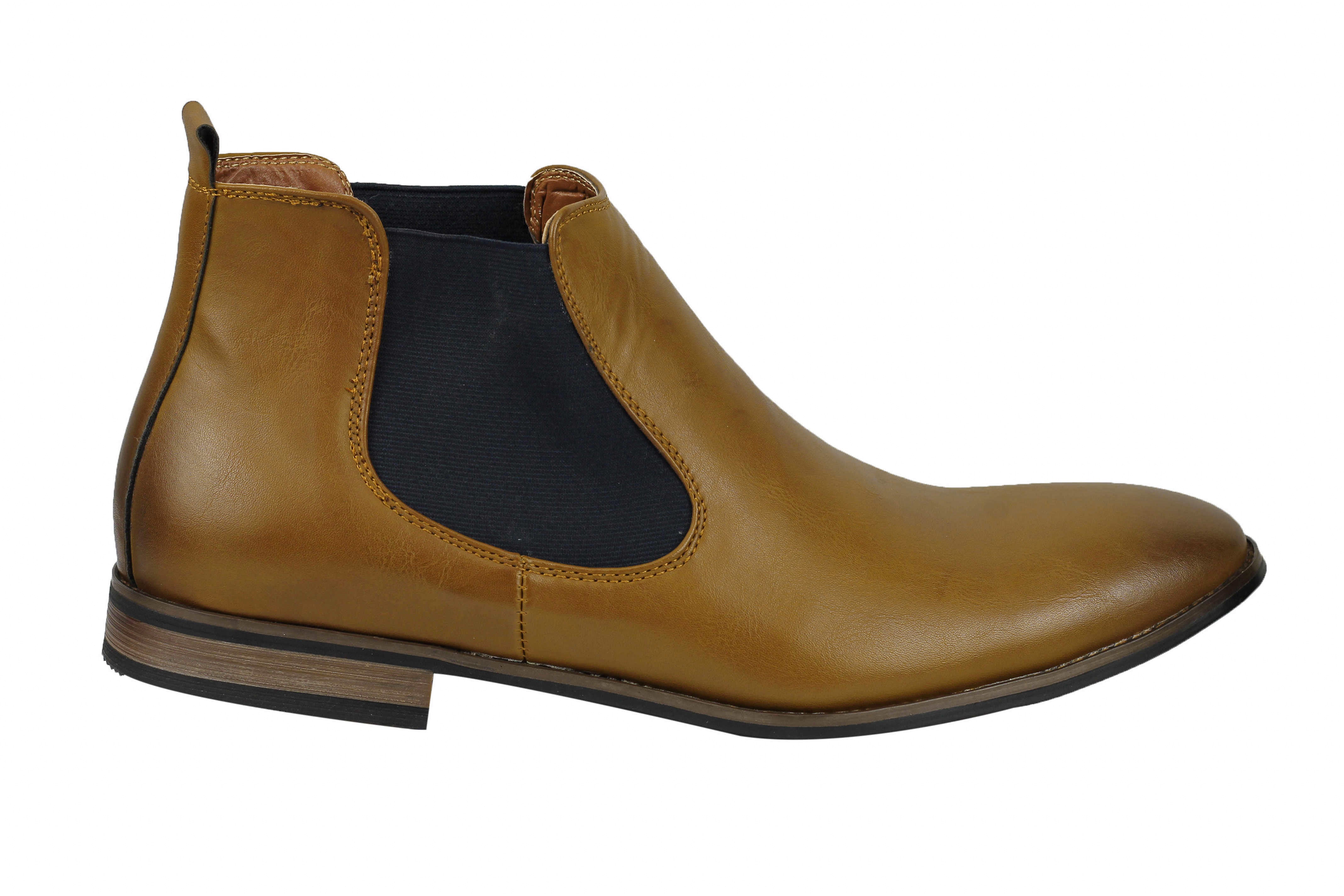 NEW MENS LEATHER ITALIA STYLE VINTAGE CHELSEA BOOTS CASUAL DEALER SHOES UK SIZE