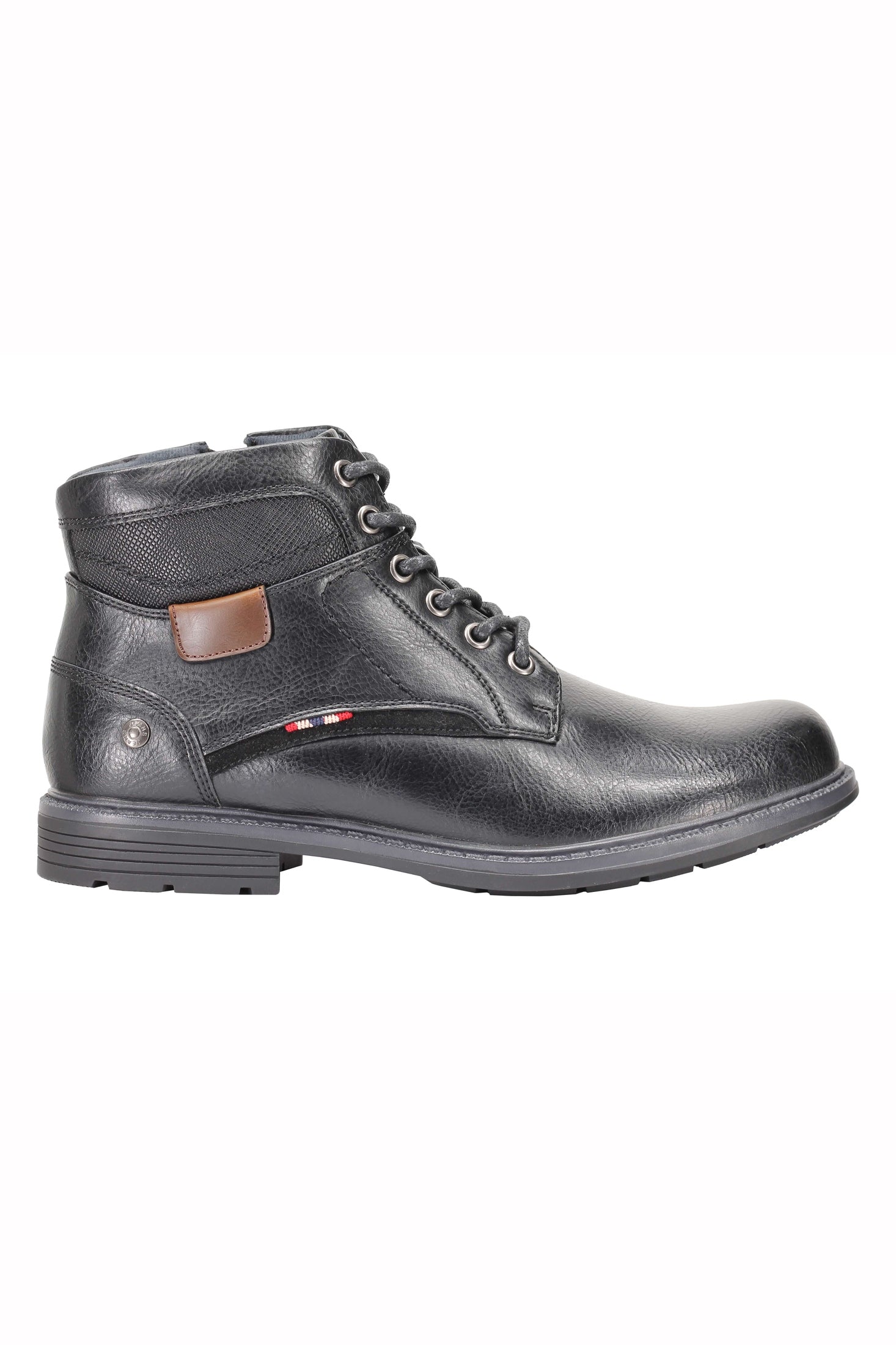 Mens Classic Fashion Ankle Boots Light Weight Lace ups Side Zipped in Black, Tan