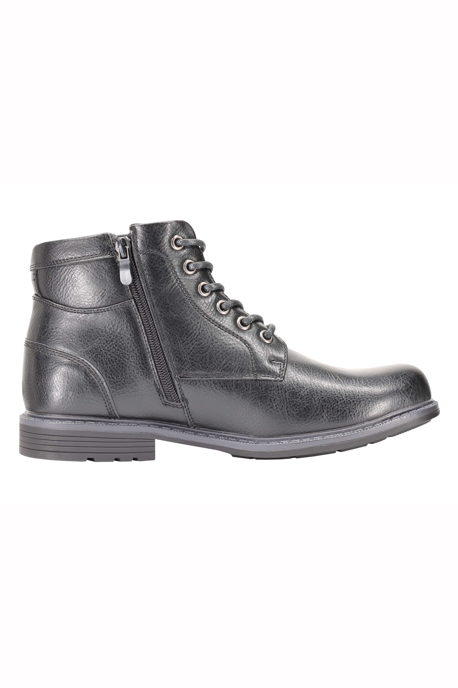 Mens Classic Fashion Ankle Boots Light Weight Lace ups Side Zipped in Black, Tan