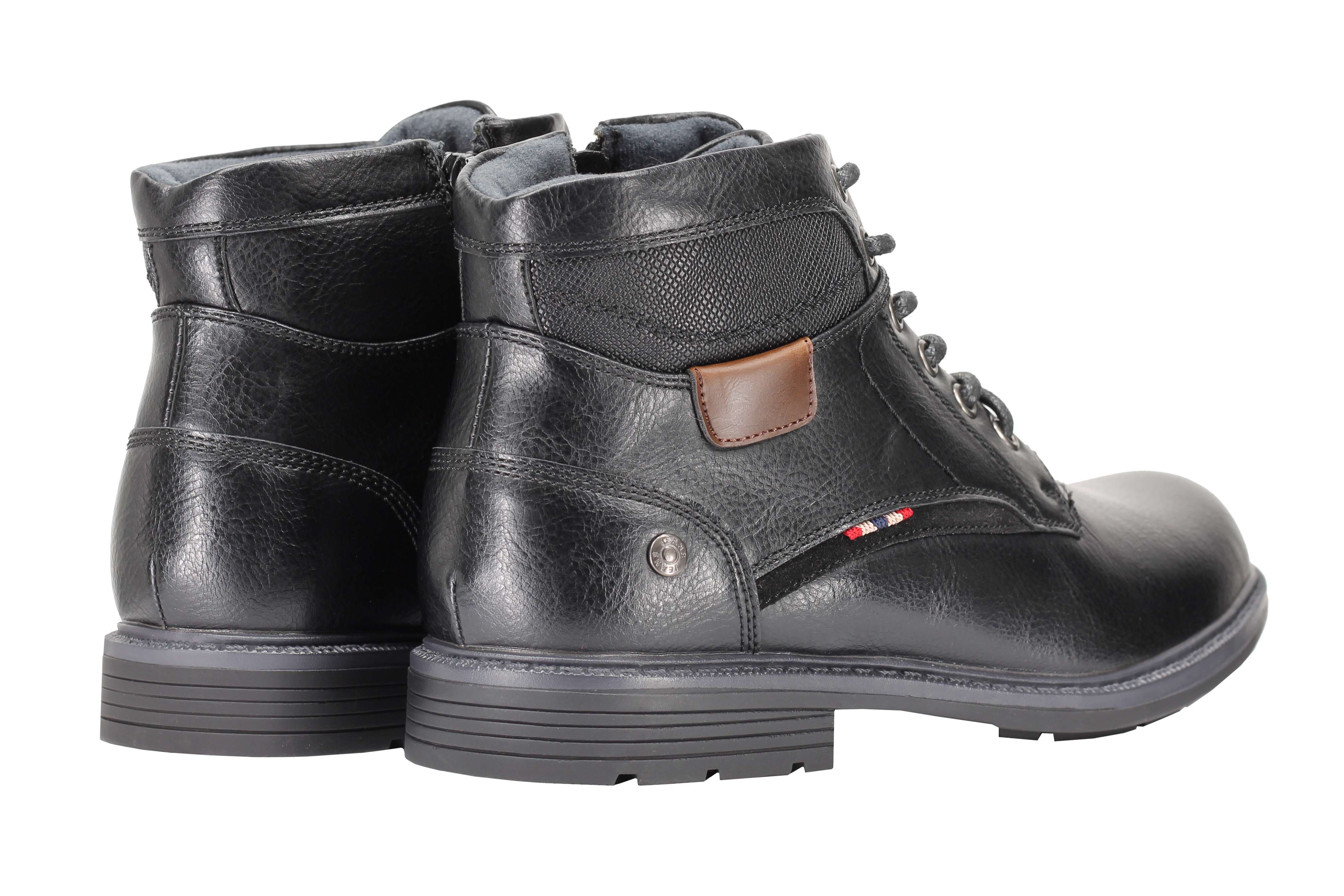 Mens Classic Fashion Ankle Boots Light Weight Lace ups Side Zipped in Black, Tan