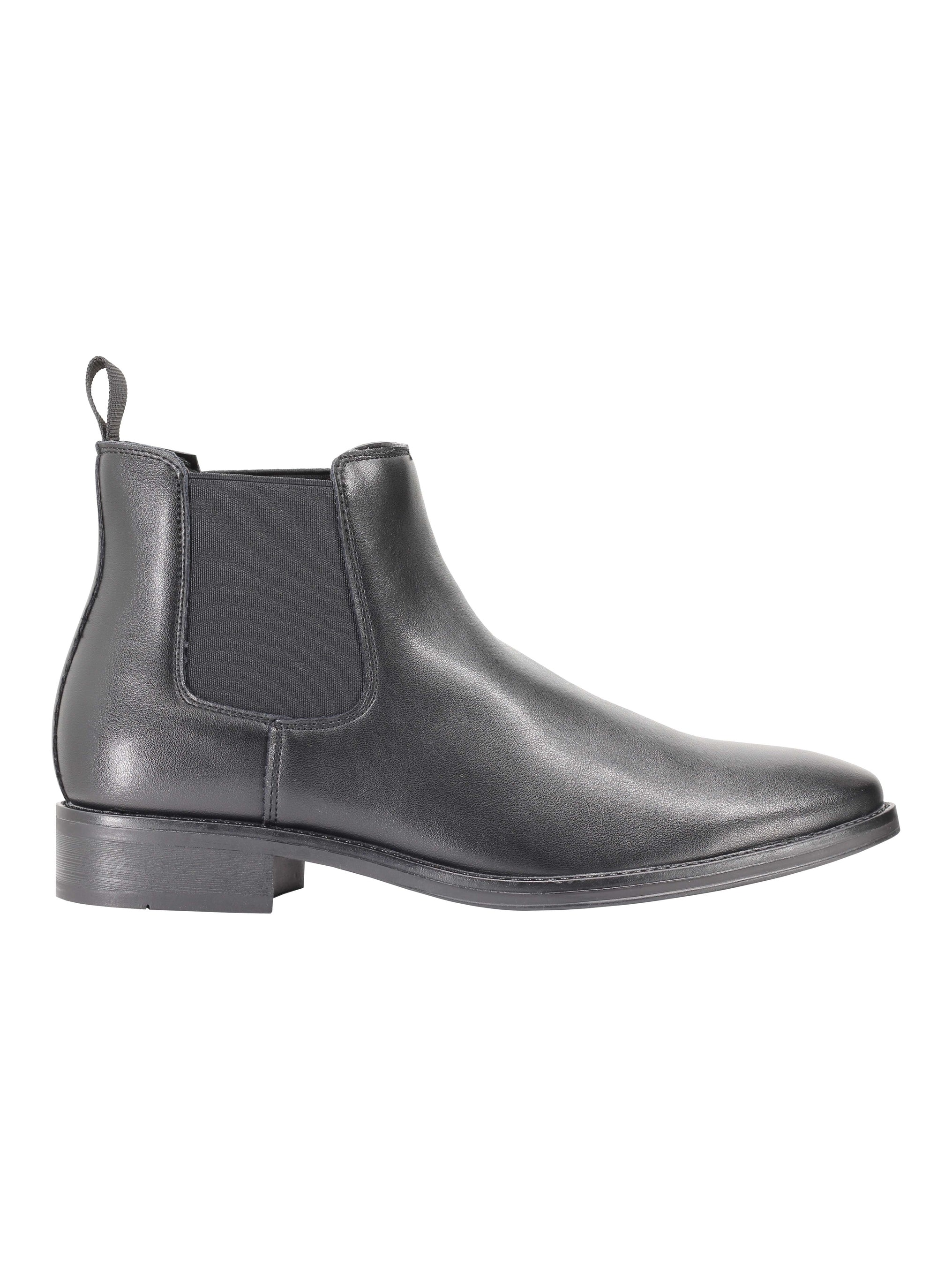 FAUX LEATHER CHELSEA BOOTS
