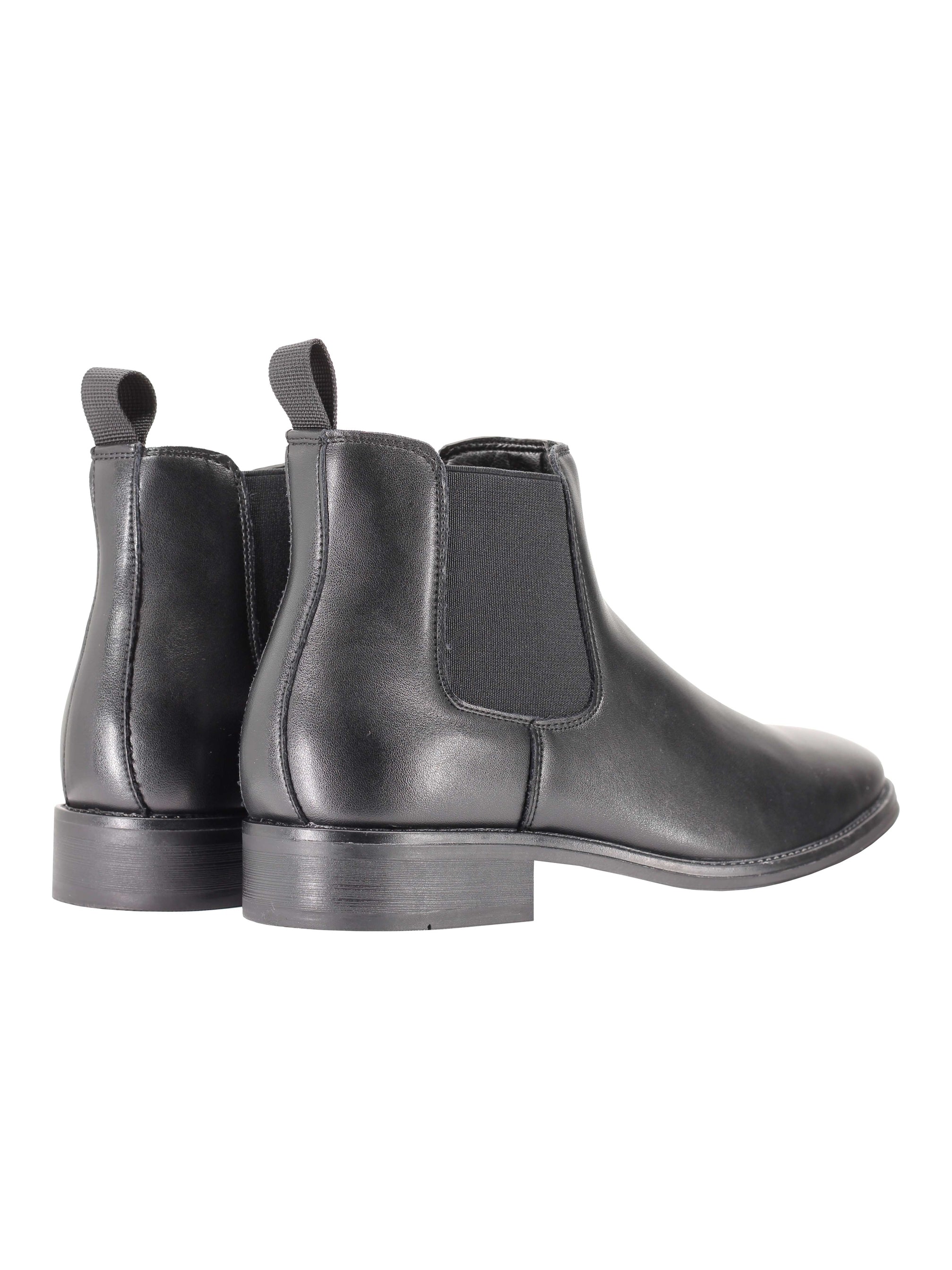 FAUX LEATHER CHELSEA BOOTS