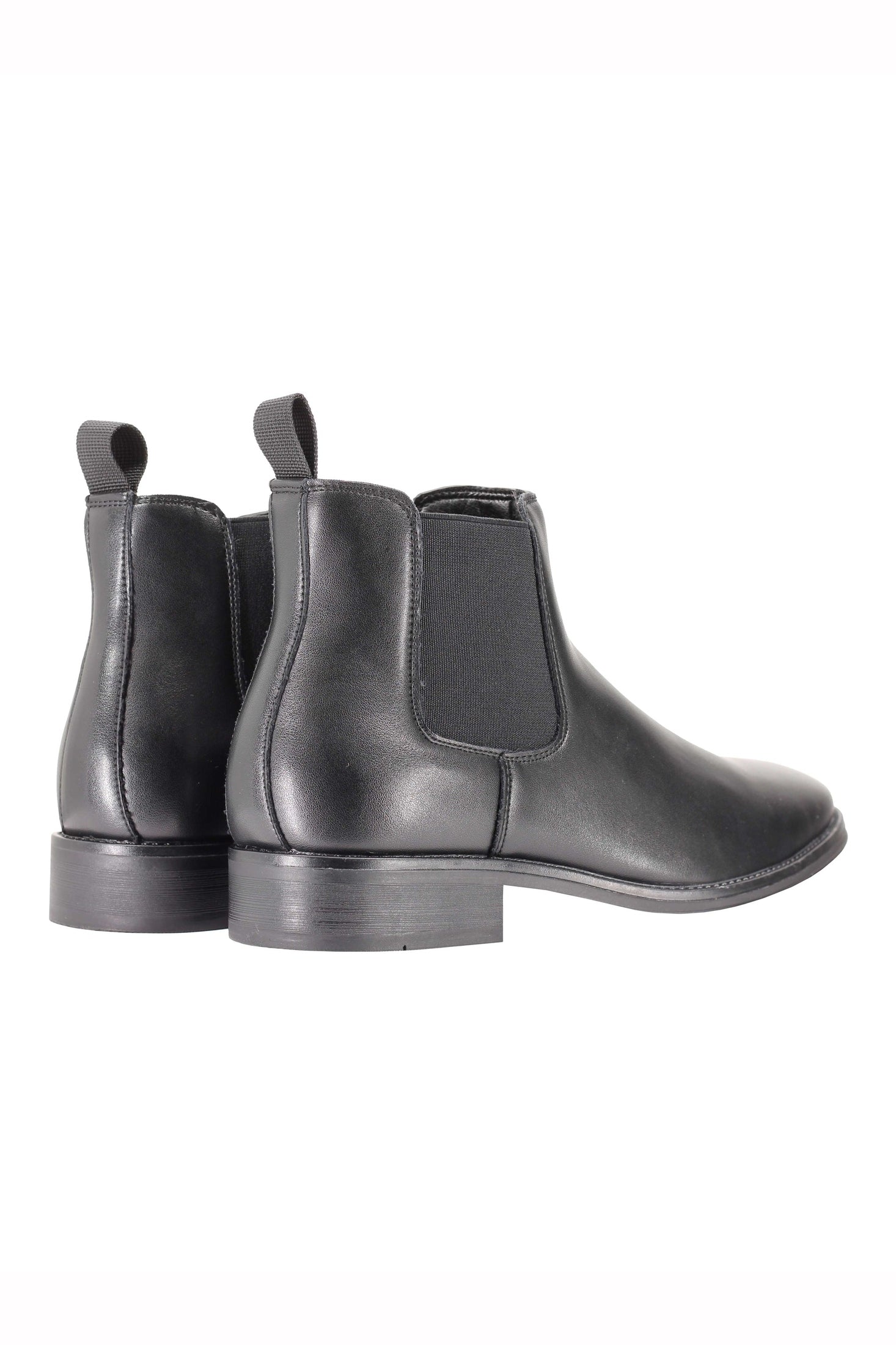 FAUX LEATHER CHELSEA BOOTS