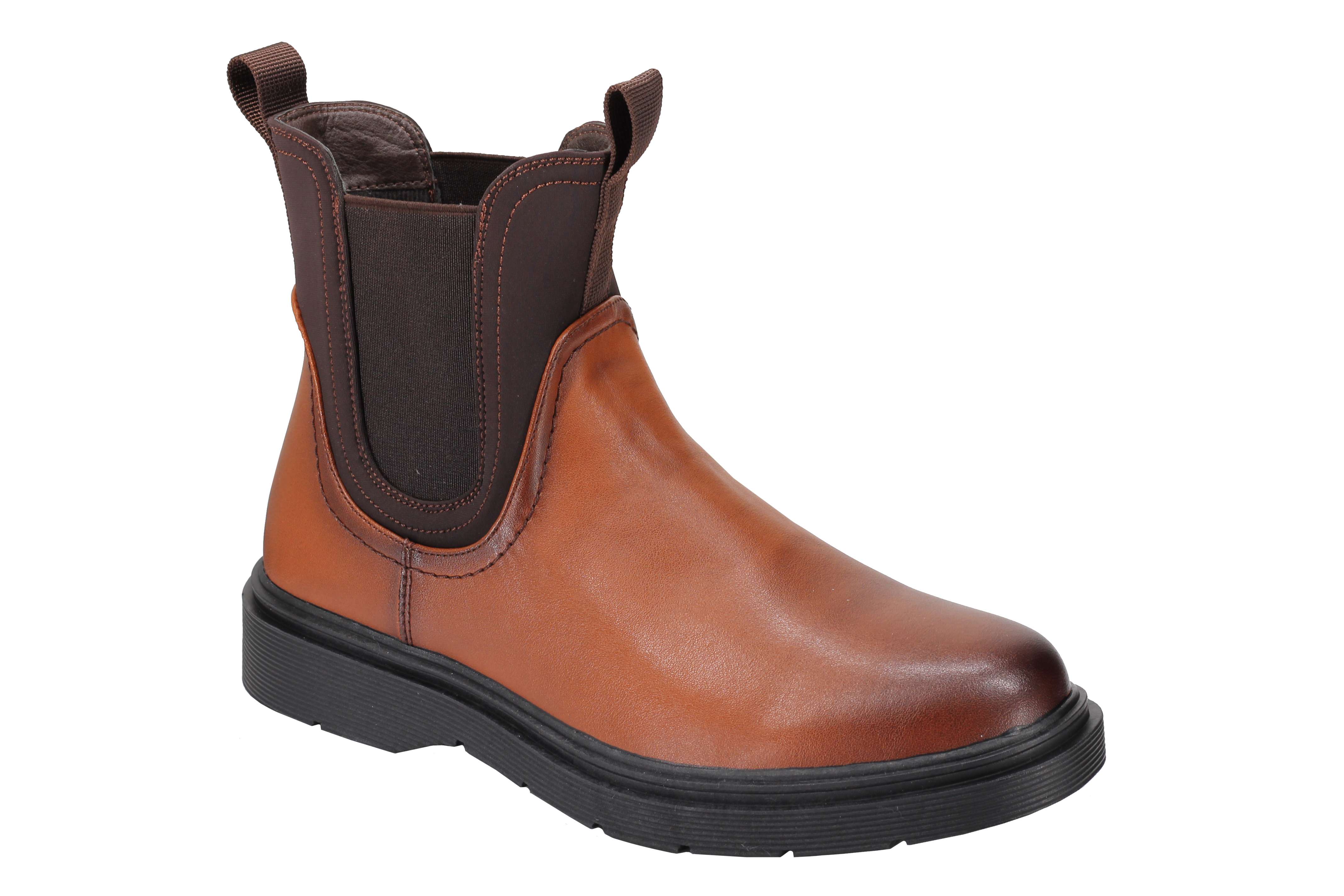 Classic Men’s Chelsea Boots Retro Ankle Twin Gussets Faux Leather Dealer Shoes