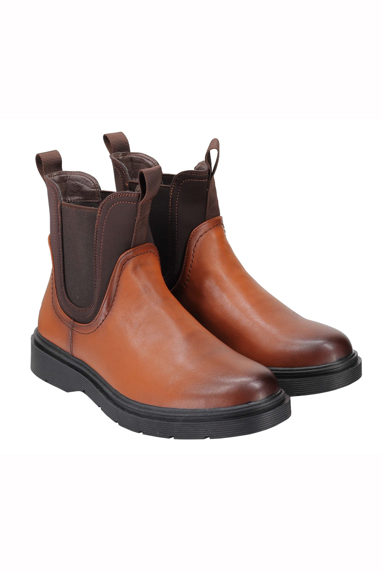 Classic Men’s Chelsea Boots Retro Ankle Twin Gussets Faux Leather Dealer Shoes