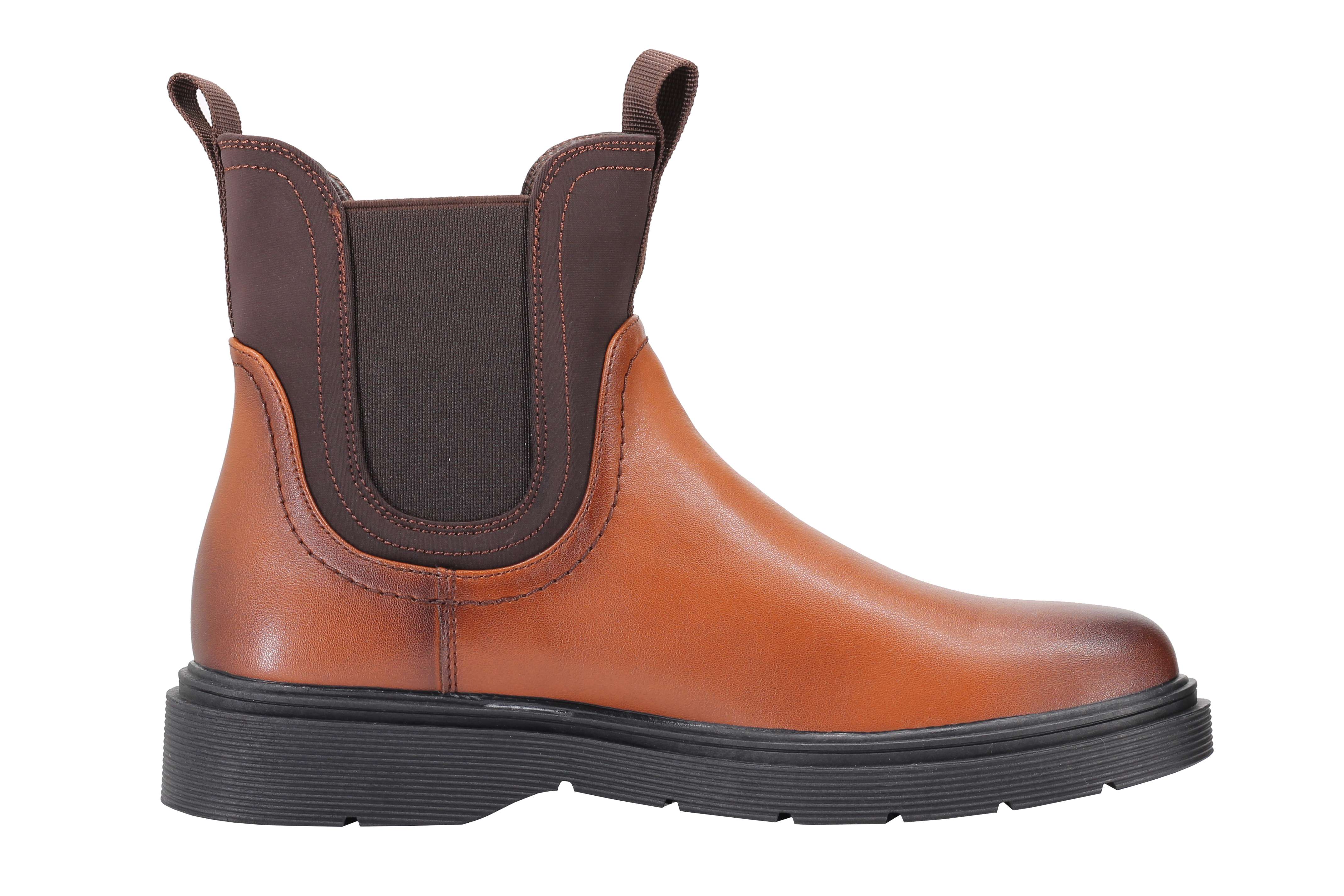 Classic Men’s Chelsea Boots Retro Ankle Twin Gussets Faux Leather Dealer Shoes