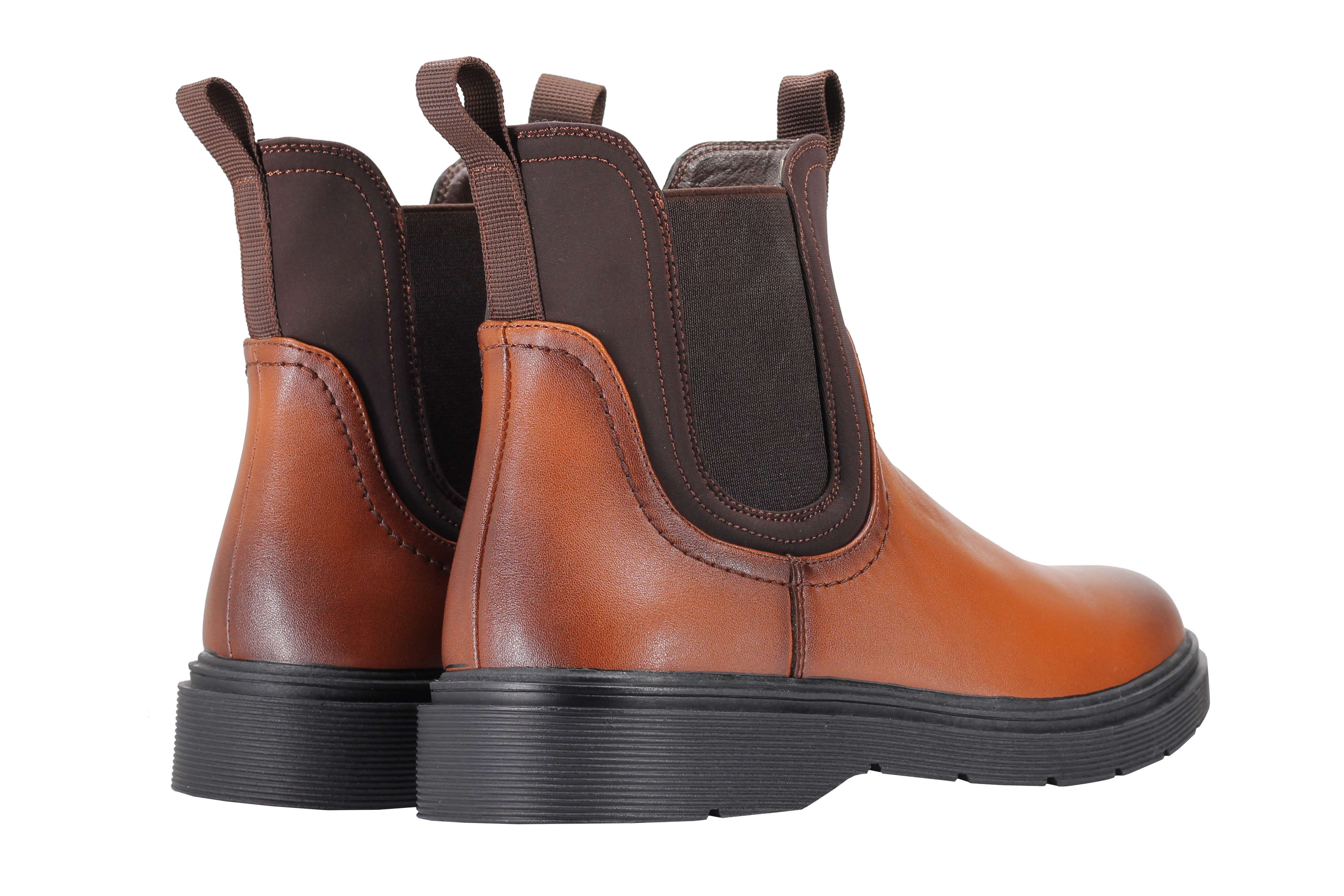 Classic Men’s Chelsea Boots Retro Ankle Twin Gussets Faux Leather Dealer Shoes