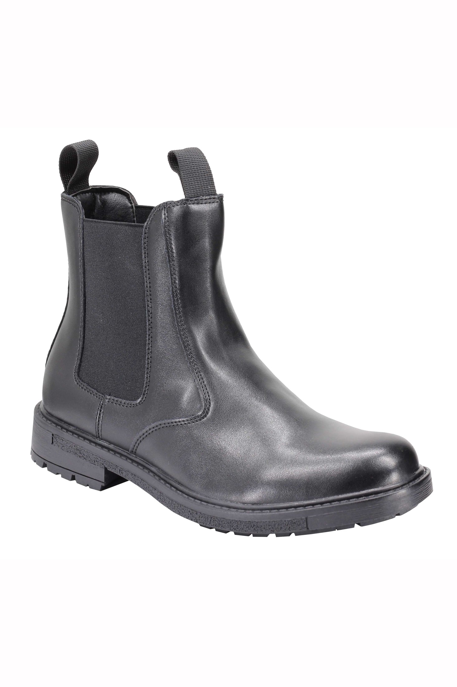Mens Dealer Boots Black Brown Faux Leather Classic High Top Ankle Chelsea Shoes