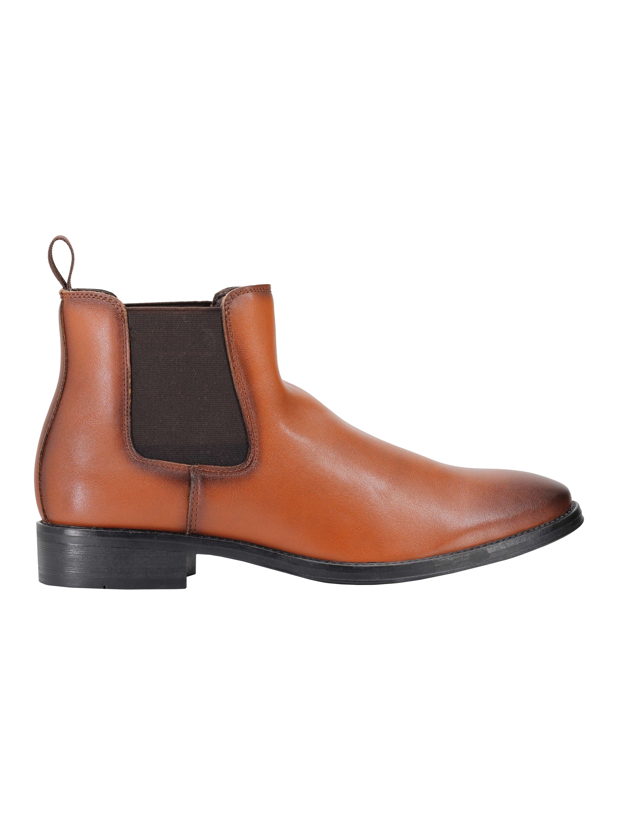 FAUX LEATHER CHELSEA BOOTS