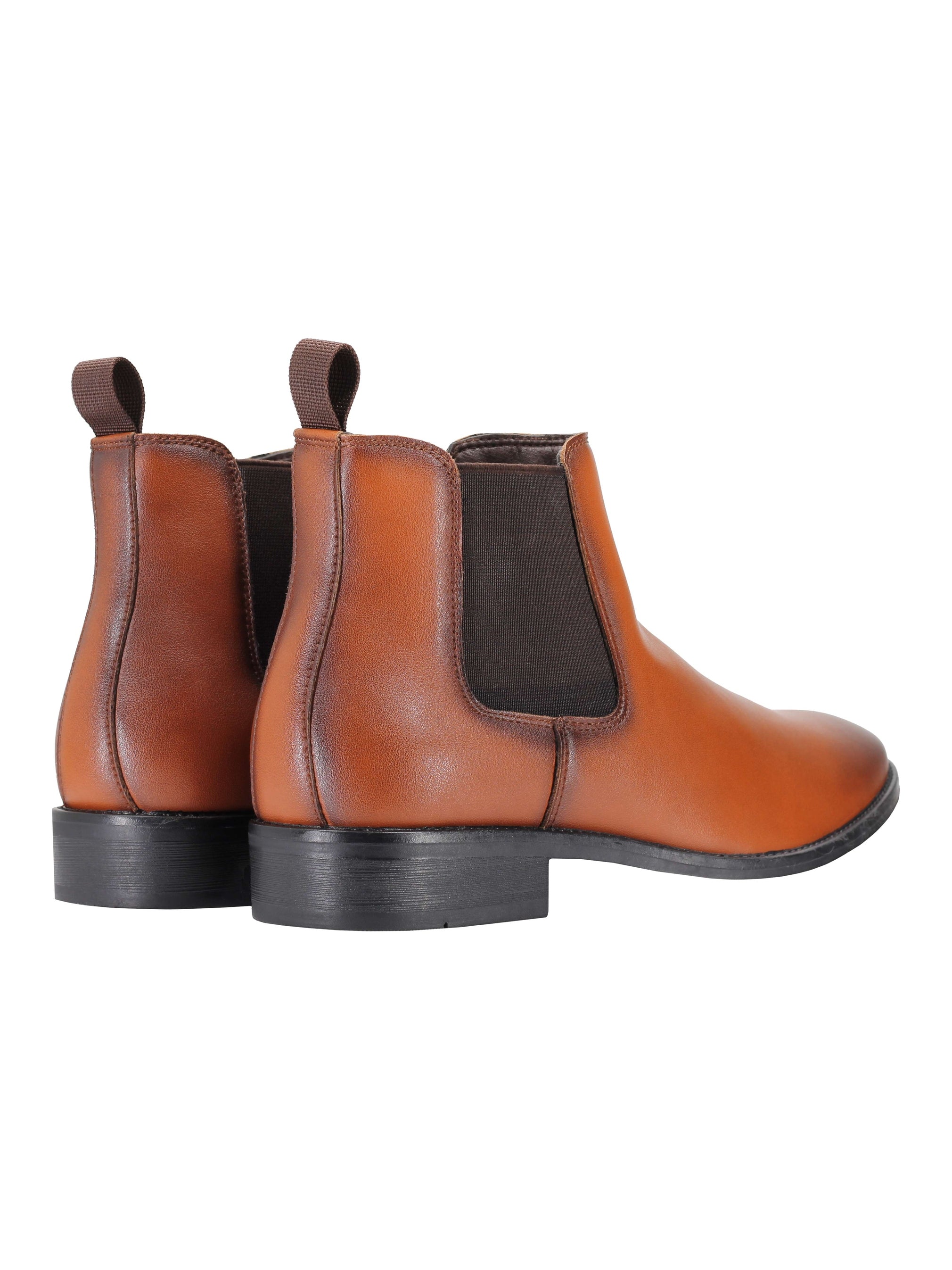 FAUX LEATHER CHELSEA BOOTS