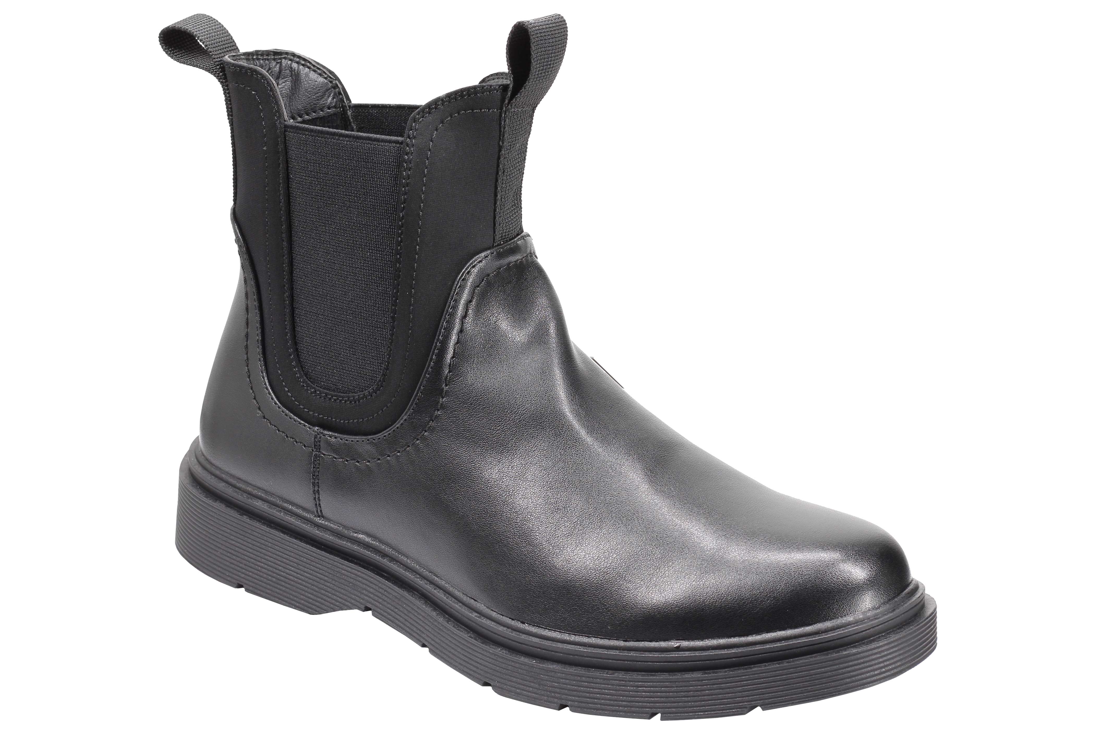 Classic Men’s Chelsea Boots Retro Ankle Twin Gussets Faux Leather Dealer Shoes