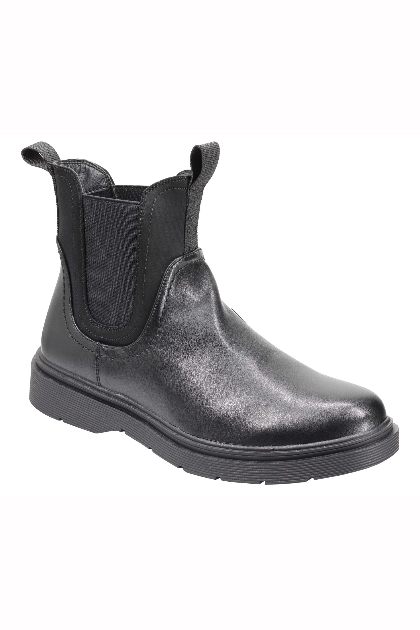 Classic Men’s Chelsea Boots Retro Ankle Twin Gussets Faux Leather Dealer Shoes