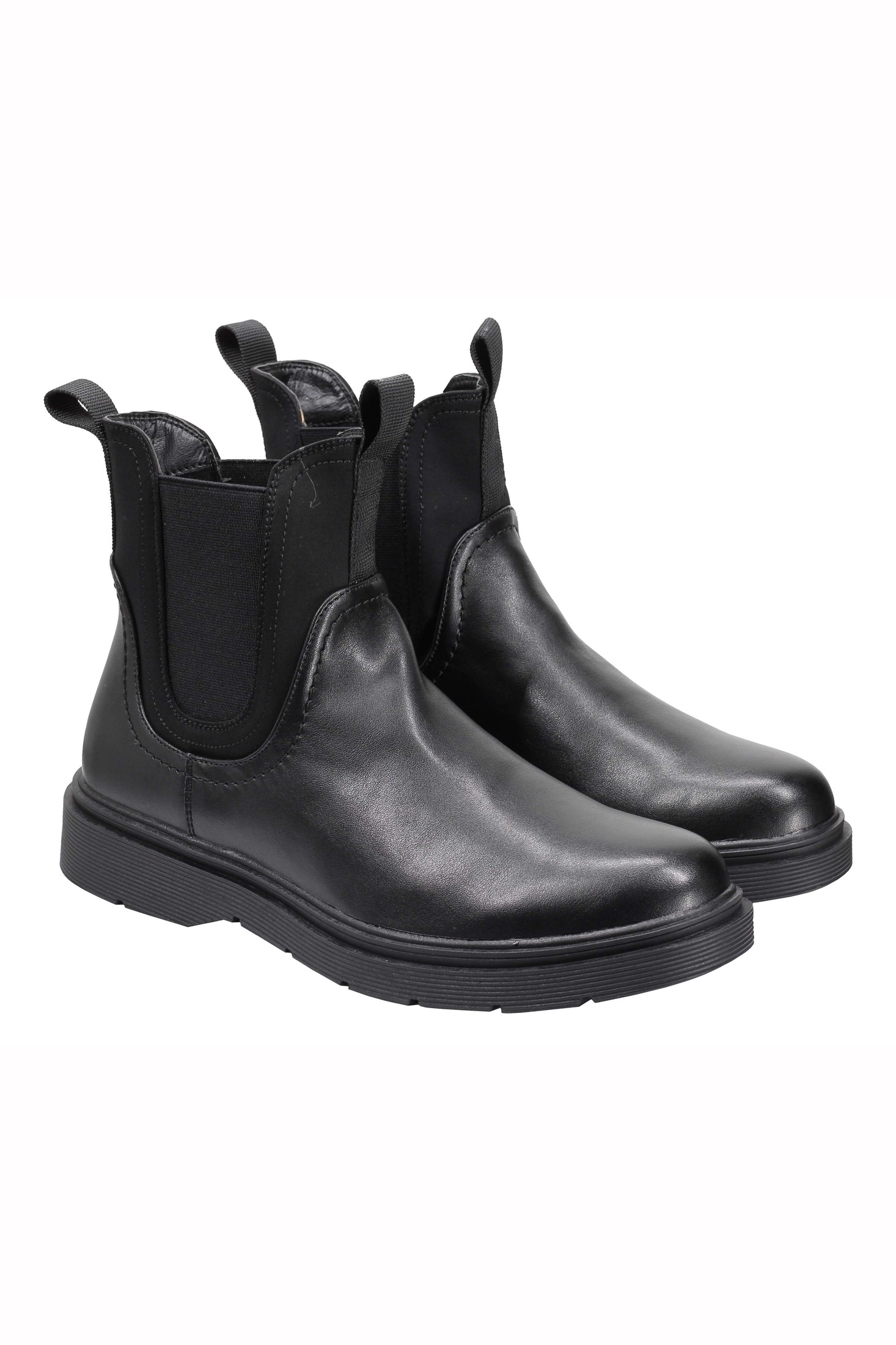 Classic Men’s Chelsea Boots Retro Ankle Twin Gussets Faux Leather Dealer Shoes