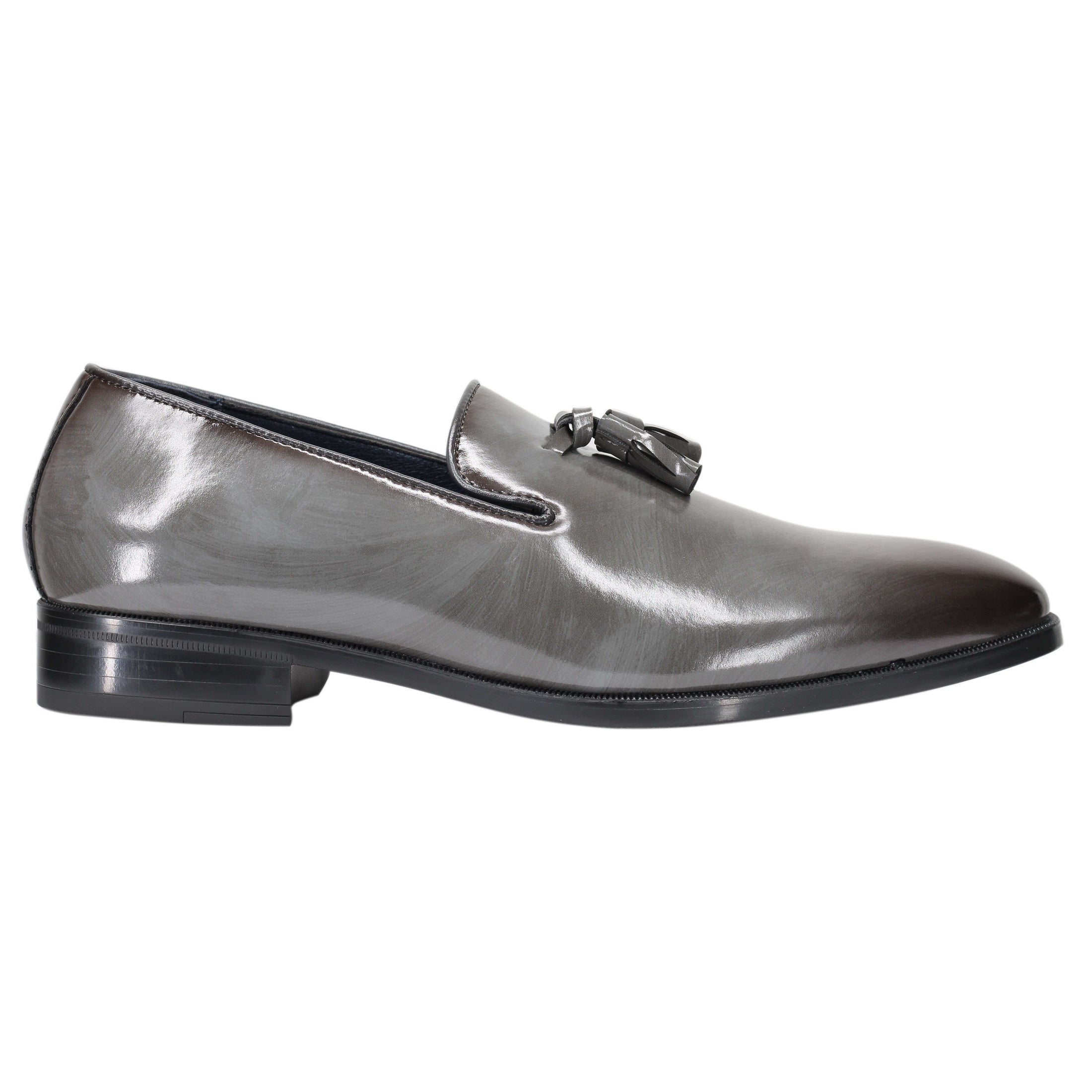 FAUX LEATHER LOAFERS WITH TASSELS