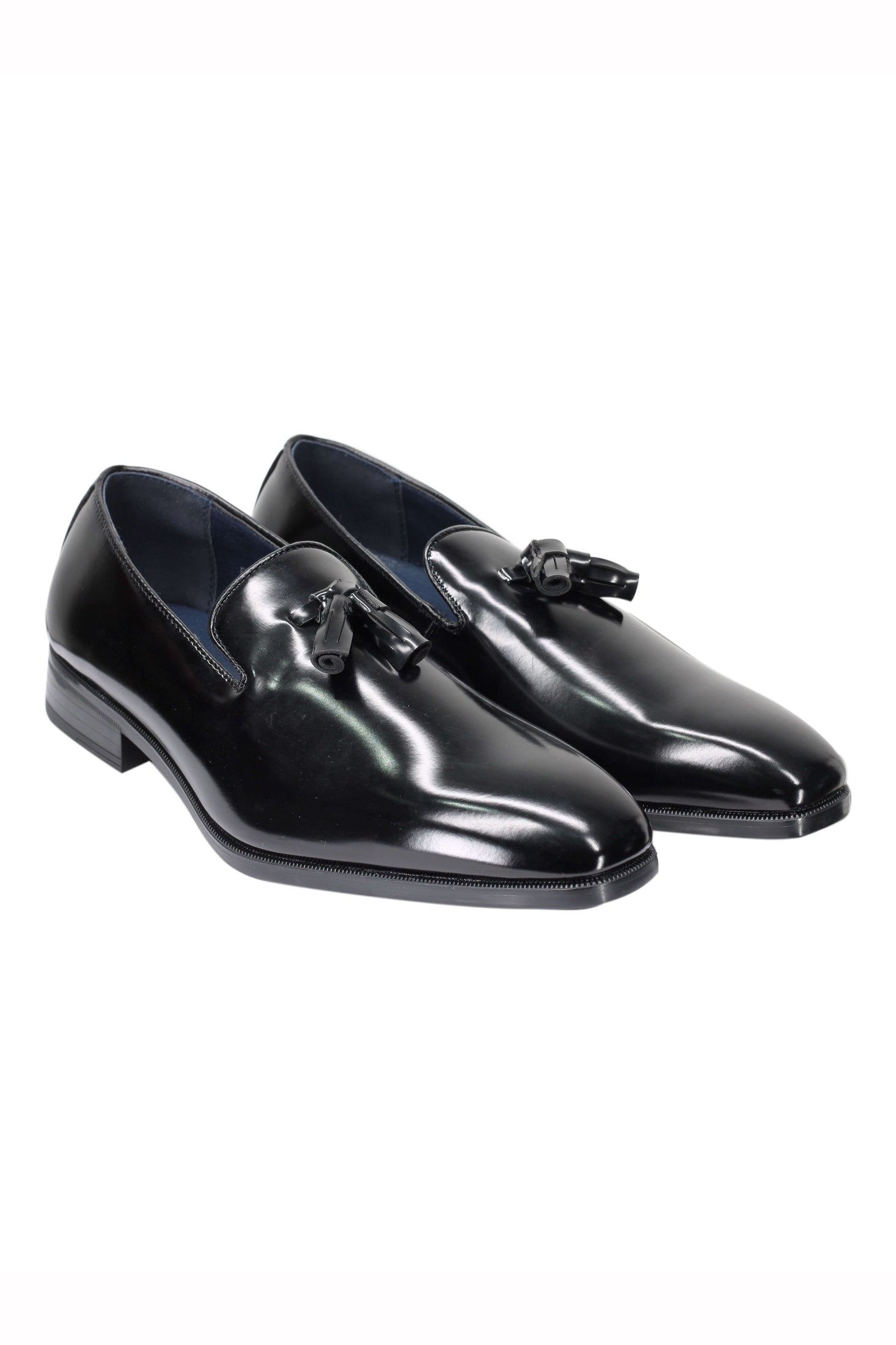 FAUX LEATHER LOAFERS WITH TASSELS