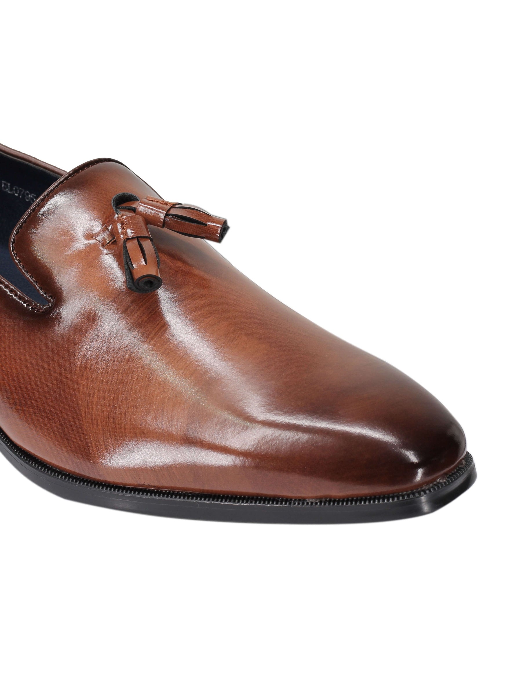 FAUX LEATHER LOAFERS WITH TASSELS