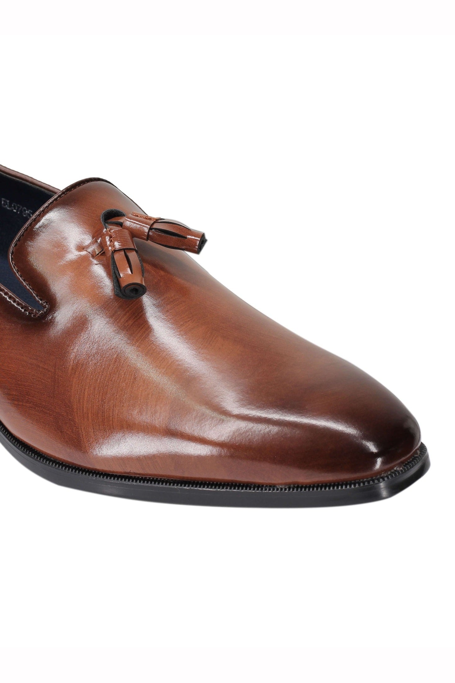 FAUX LEATHER LOAFERS WITH TASSELS