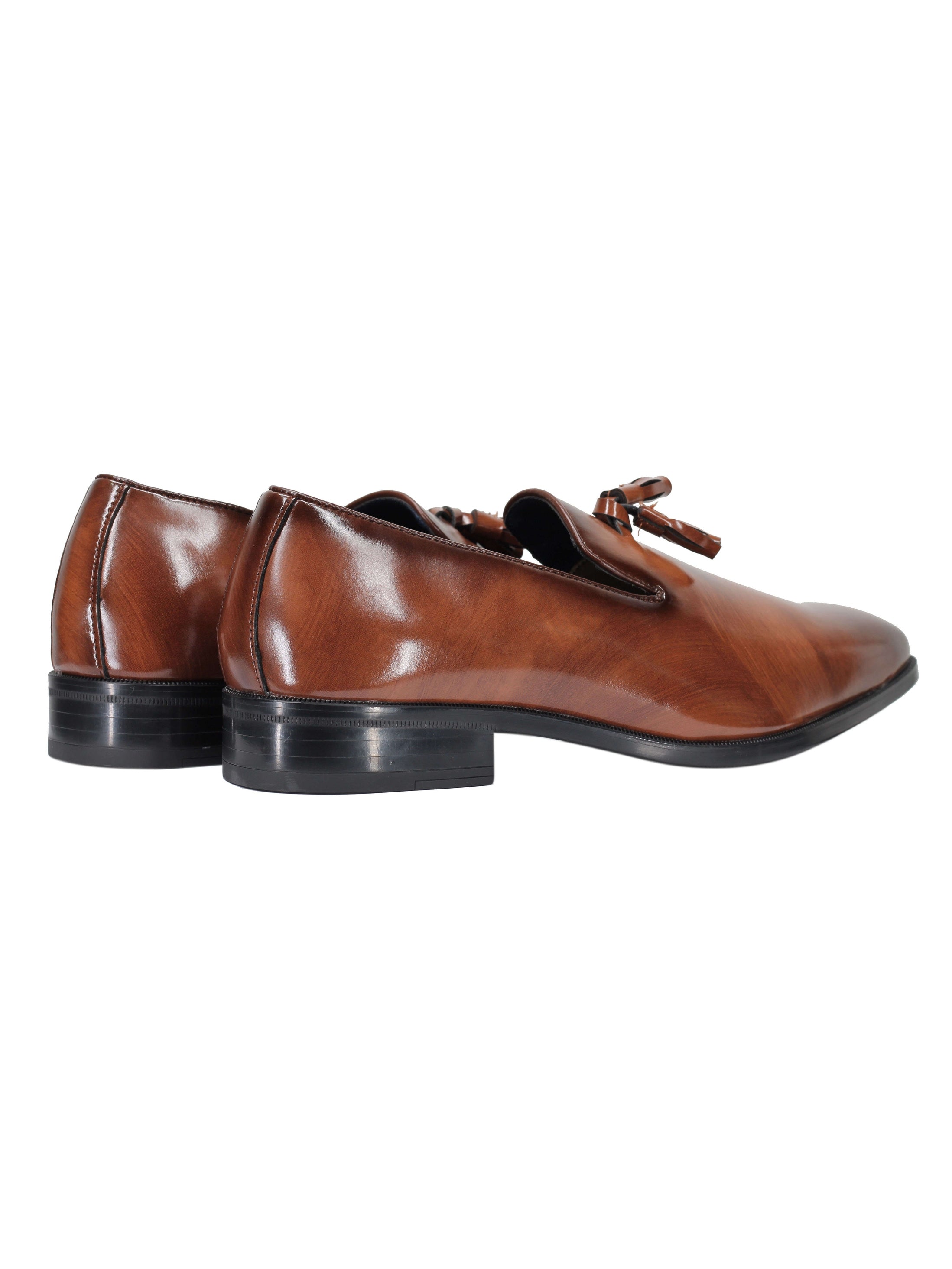 FAUX LEATHER LOAFERS WITH TASSELS