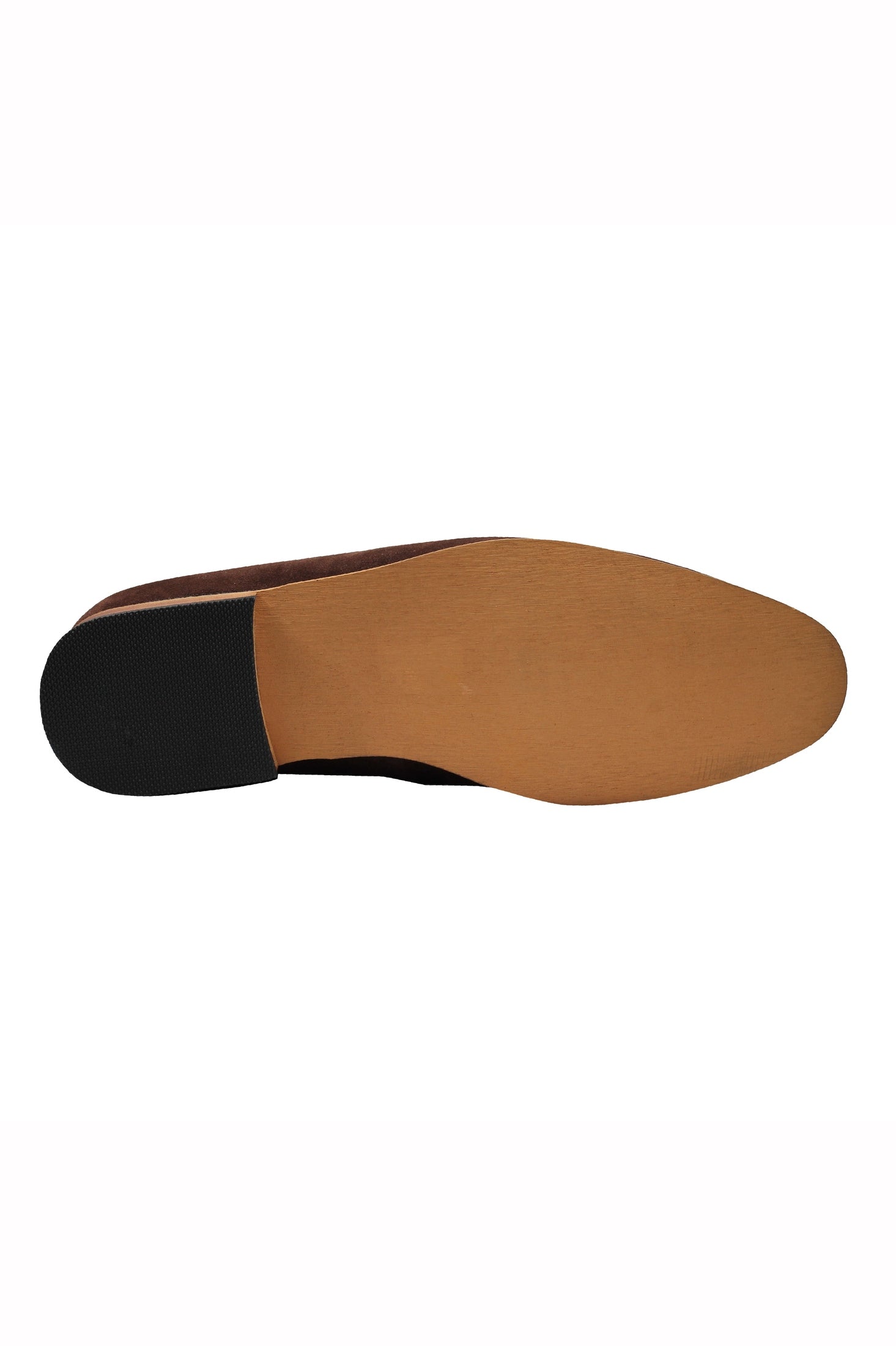 Men’s Suede Penny Loafers Retro Two Leather Shoes Smart Casual Slip on Slippers