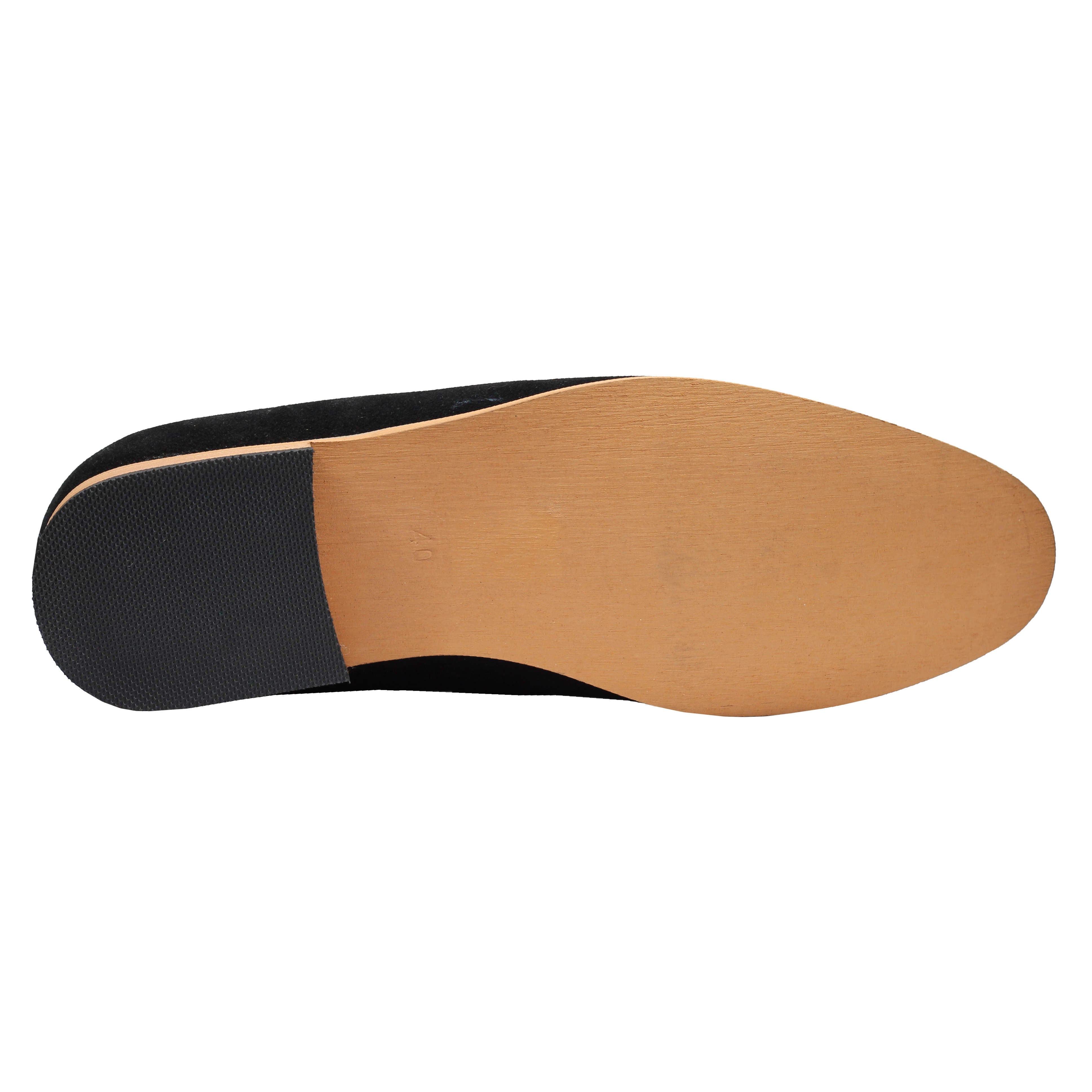 Men’s Suede Penny Loafers Retro Two Leather Shoes Smart Casual Slip on Slippers