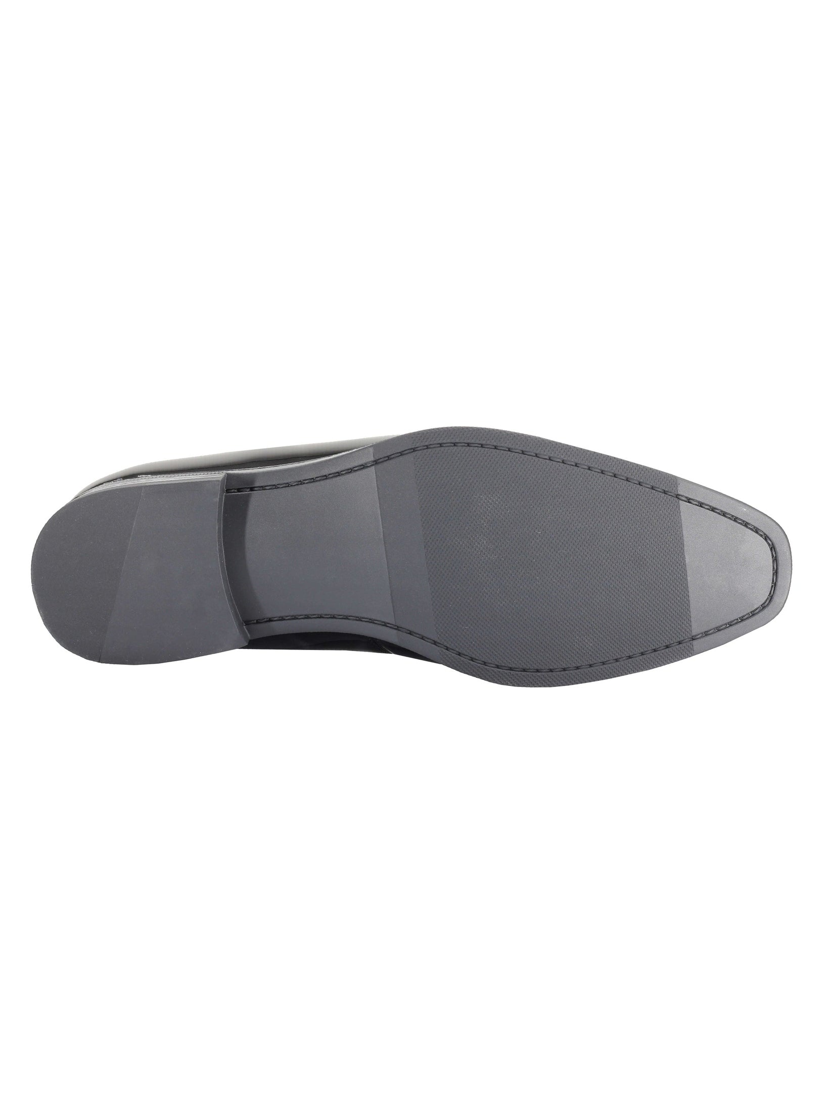 PATENT LEATHER GOLD BUCKLE LOAFER