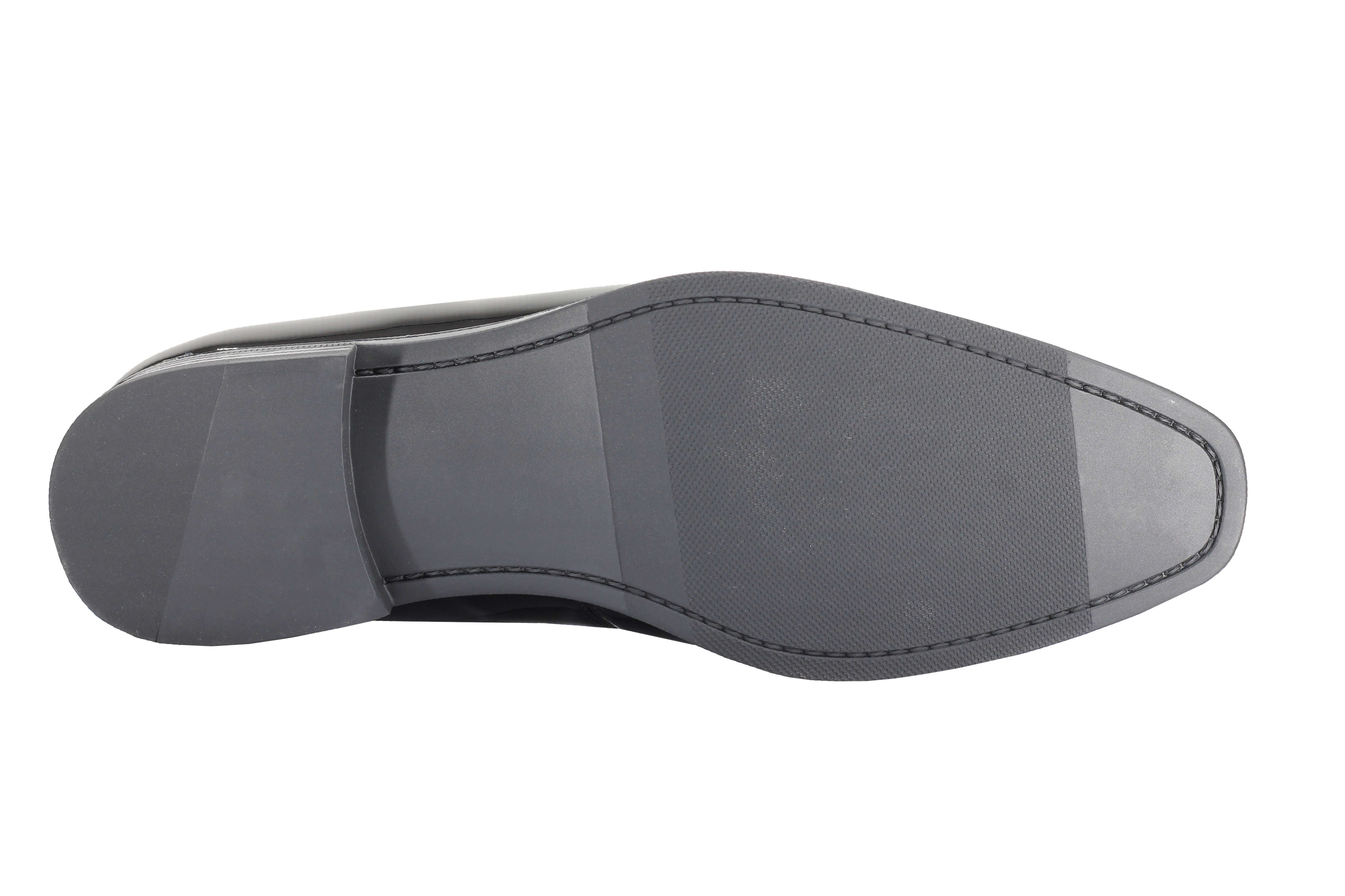 PATENT LEATHER GOLD BUCKLE LOAFER