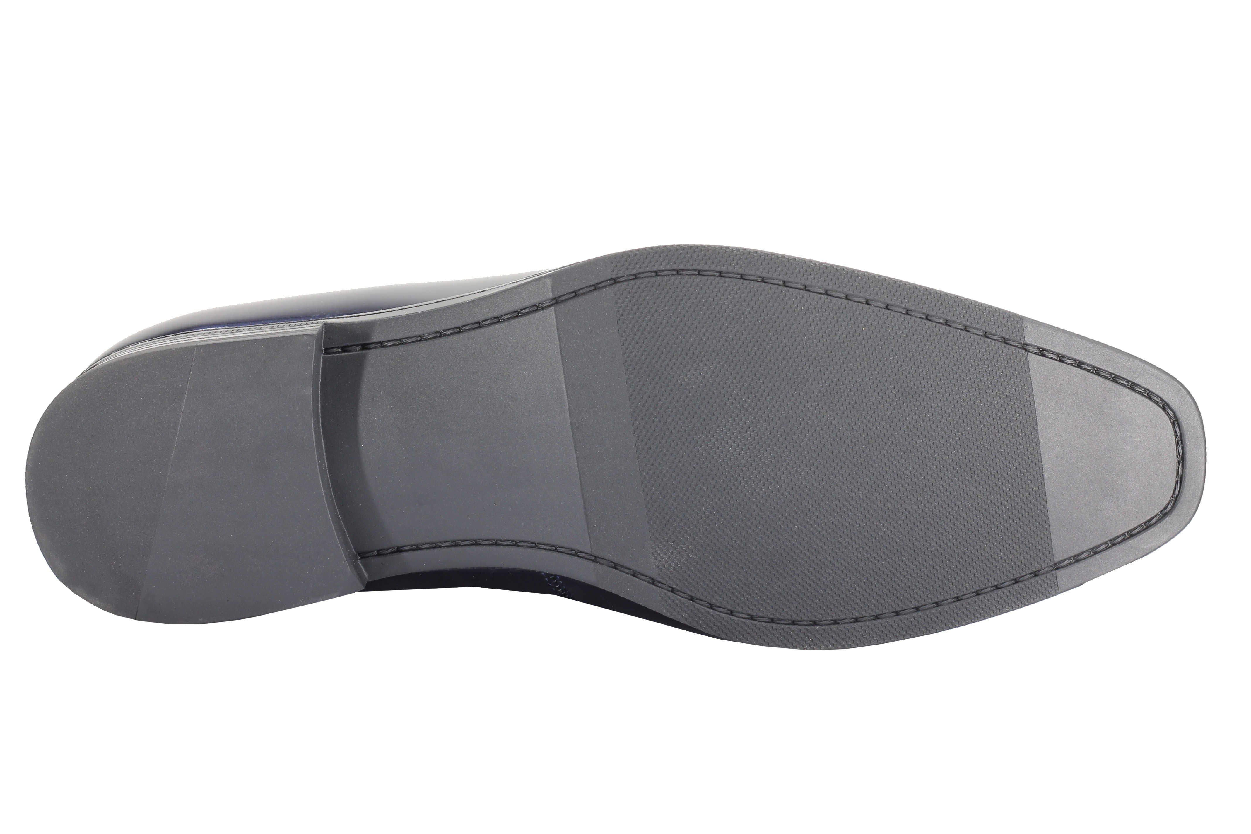 PATENT LEATHER GOLD BUCKLE LOAFER