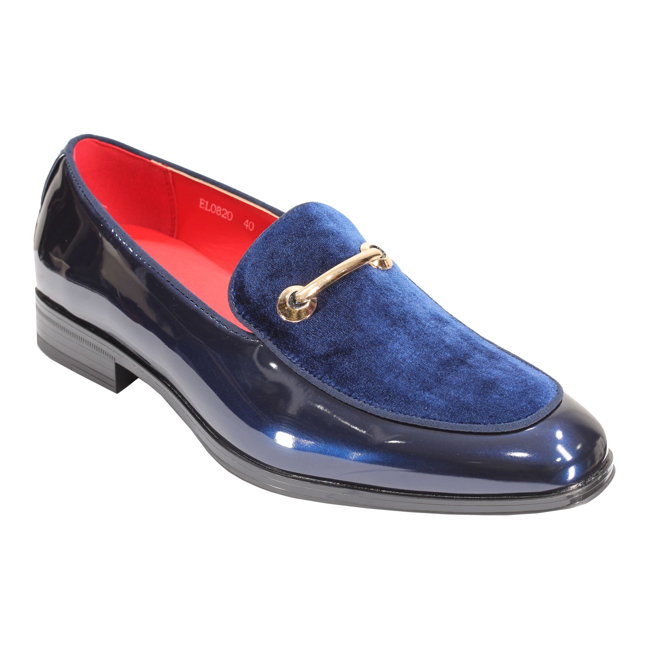 VELVET SHINY LOAFERS WITH BUCKLE