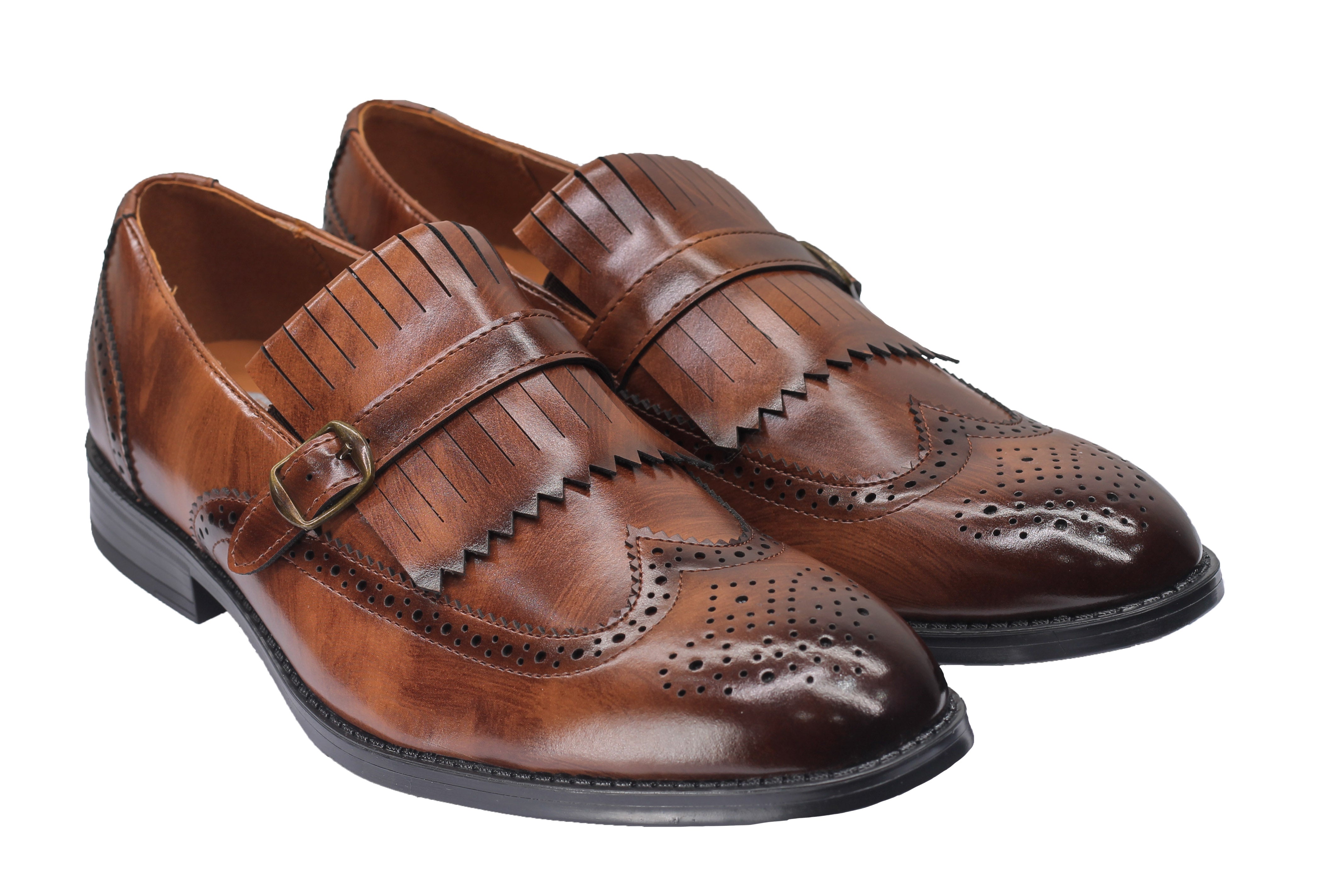 MONK STRAP BROGUE LOAFERS