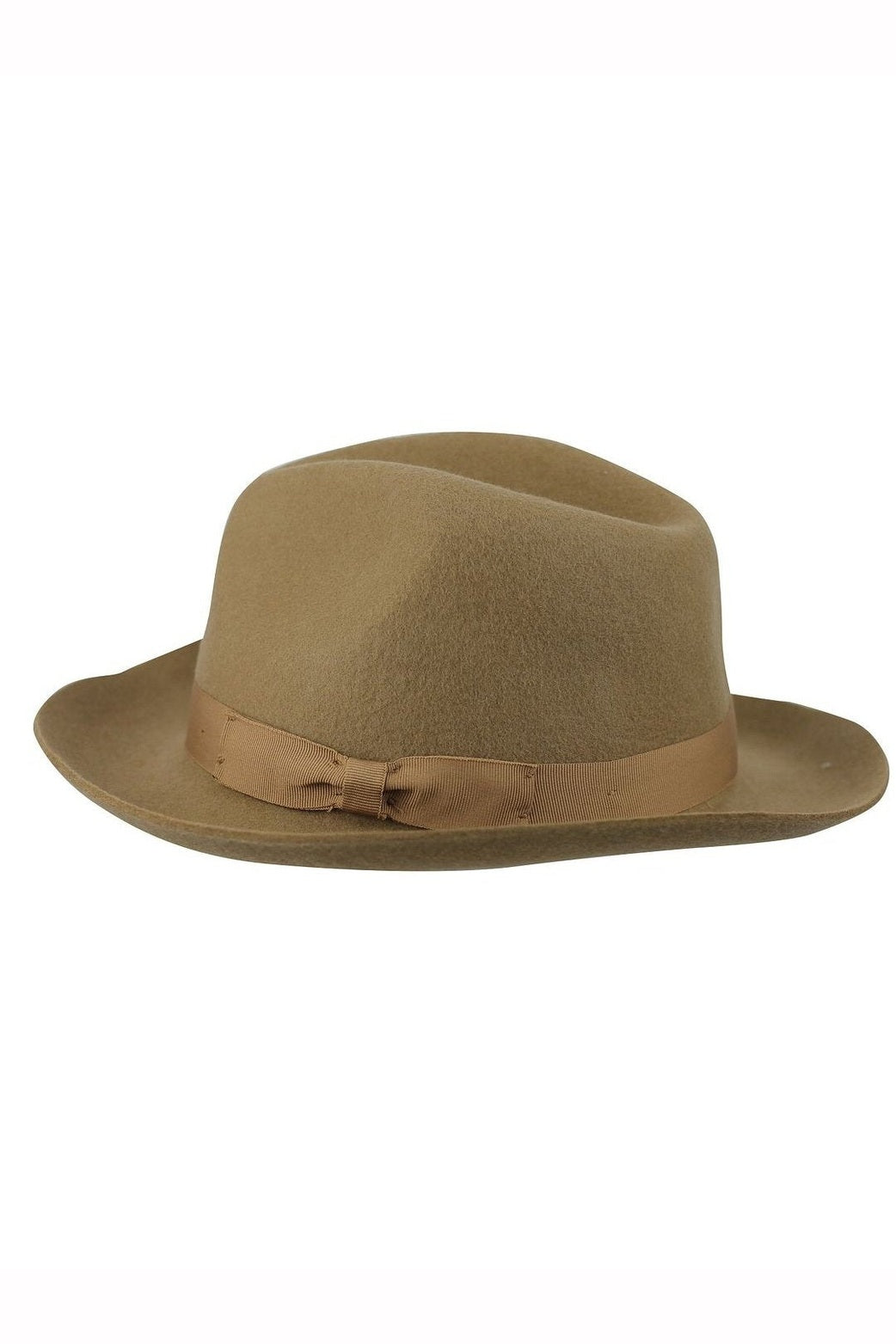 Gladwin Bond Snap 100% Wool Camel Fedora Hat