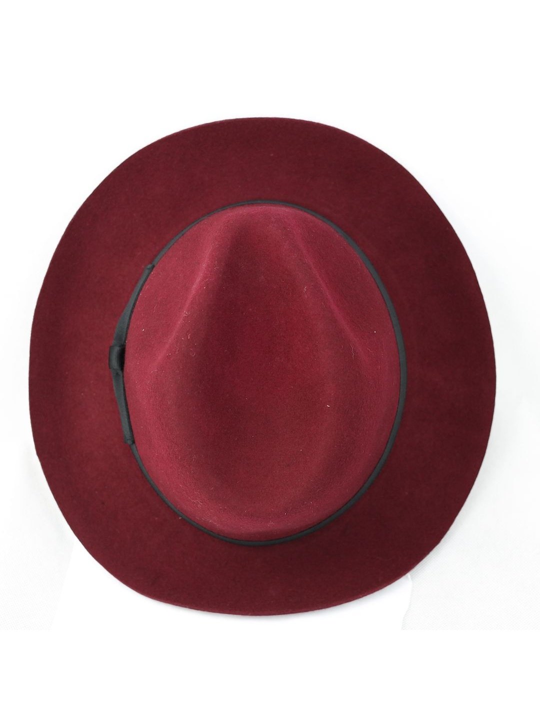 Gladwin Bond Snap 100% Wool Maroon Fedora Hat