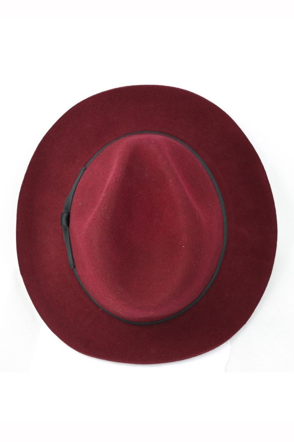 Gladwin Bond Snap 100% Wool Maroon Fedora Hat