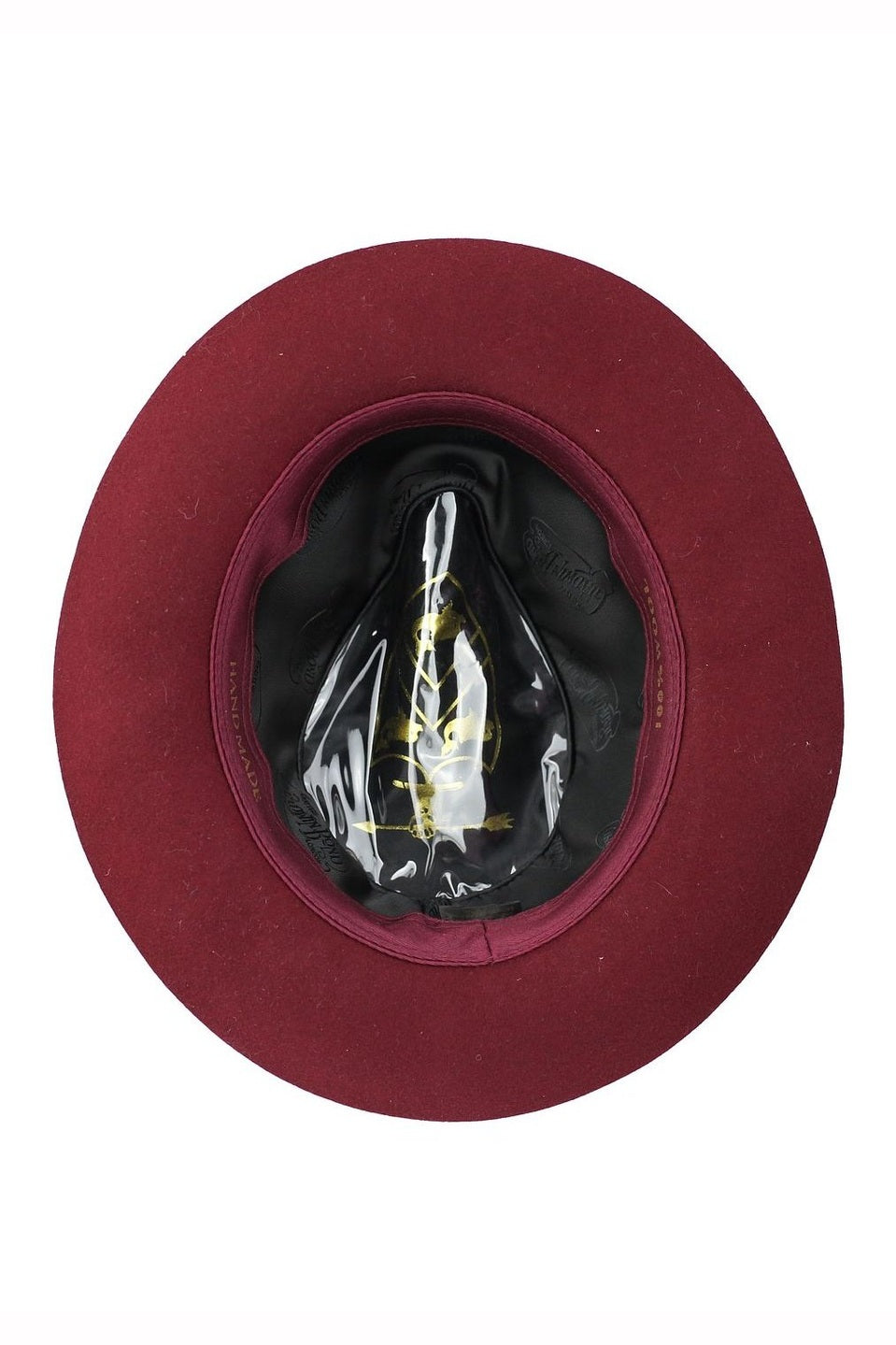 Gladwin Bond Snap 100% Wool Maroon Fedora Hat