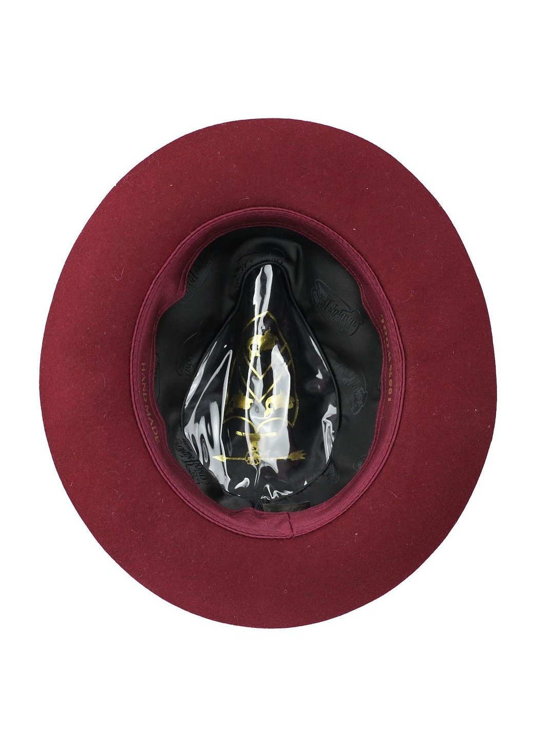 Gladwin Bond Snap 100% Wool Maroon Fedora Hat