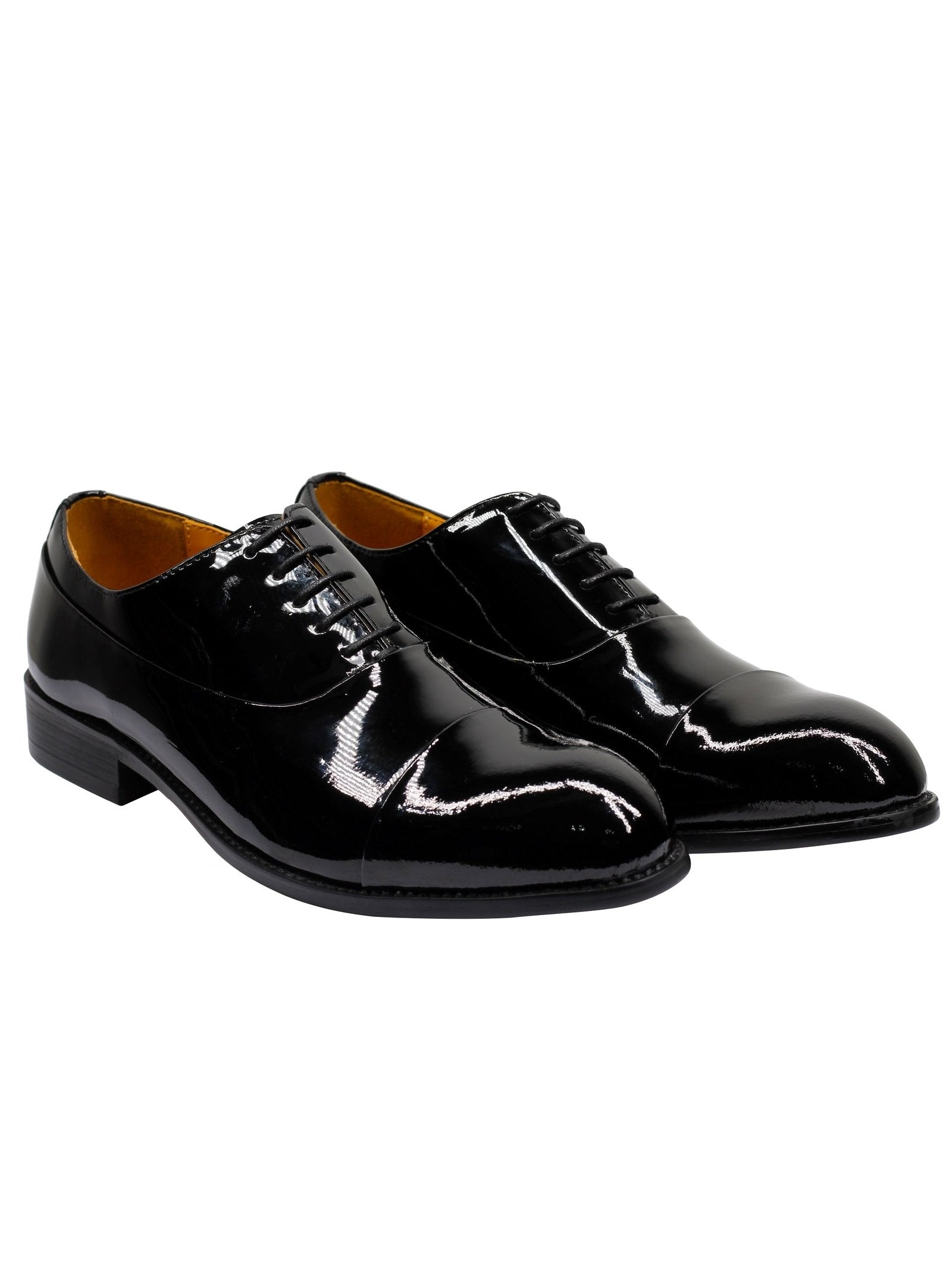 BLACK PATENT OXFORDS