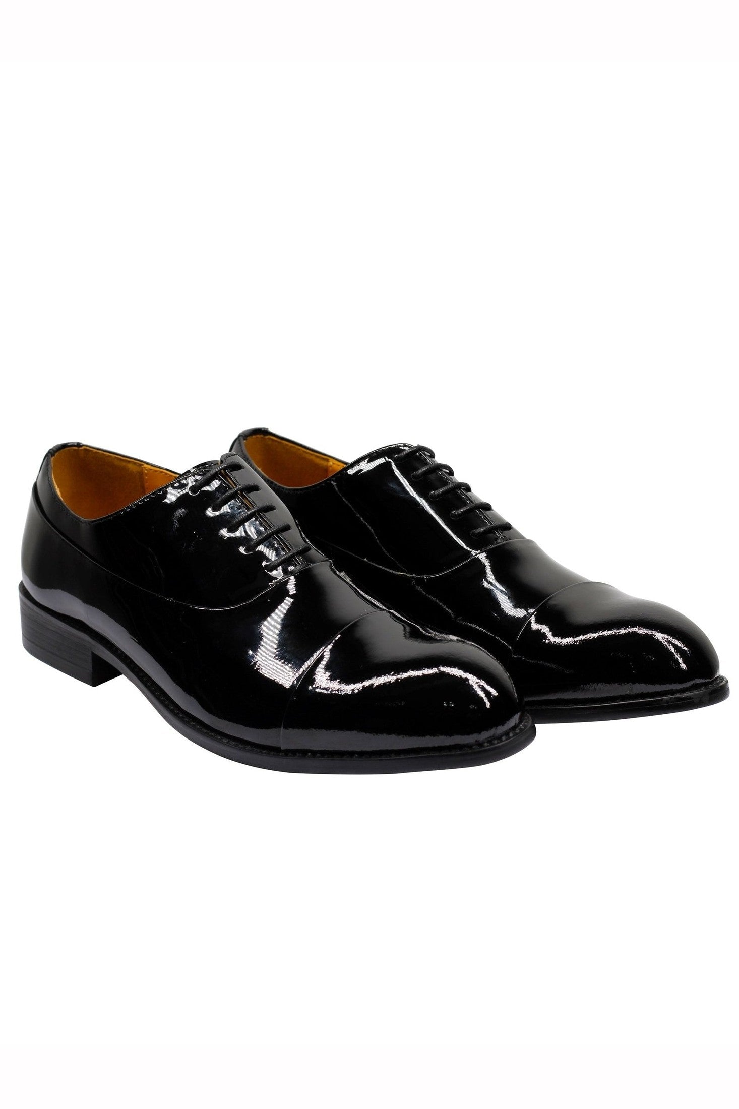 BLACK PATENT OXFORDS