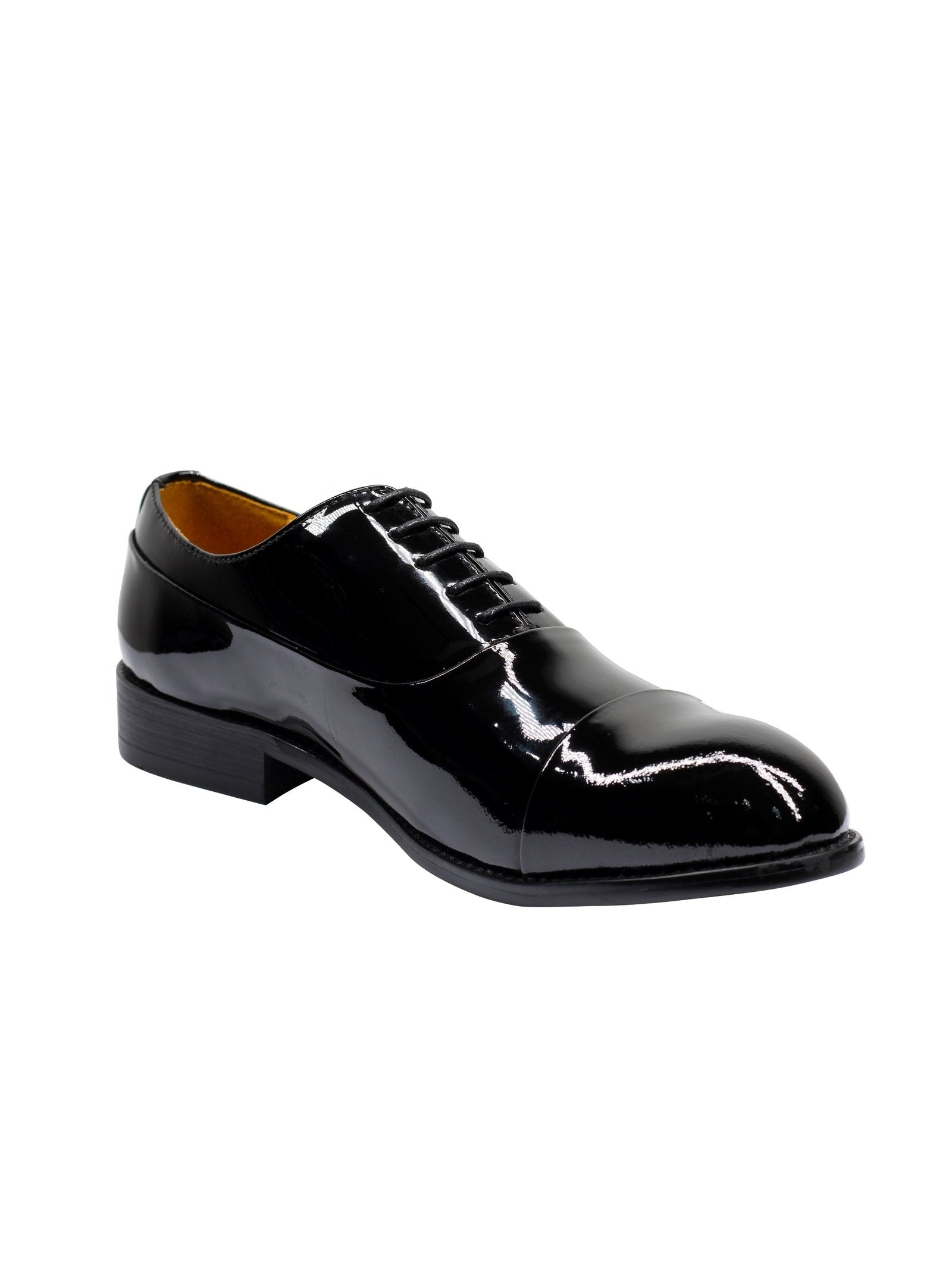 BLACK PATENT OXFORDS