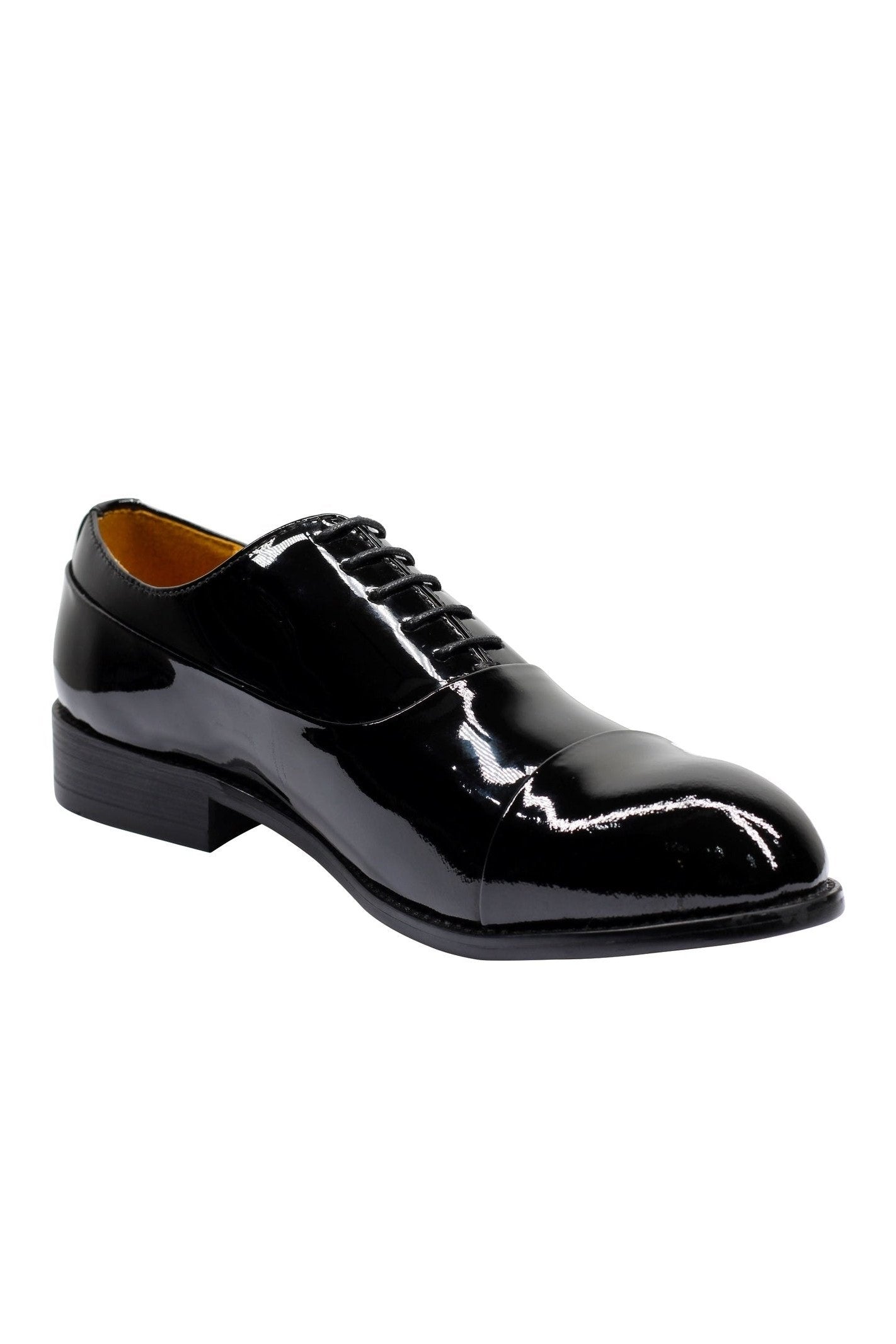 BLACK PATENT OXFORDS