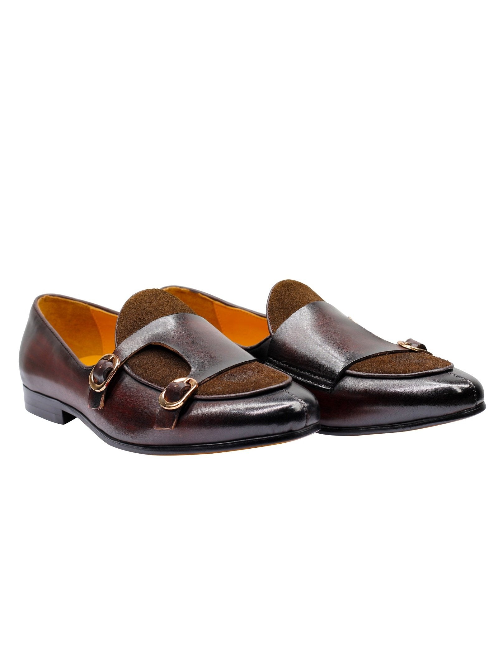 BROWN DOUBLE BUCKLE LOAFER