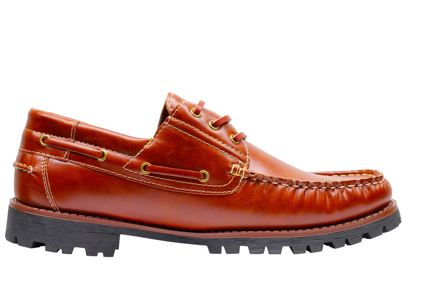 Faux Leather Boat Shoes