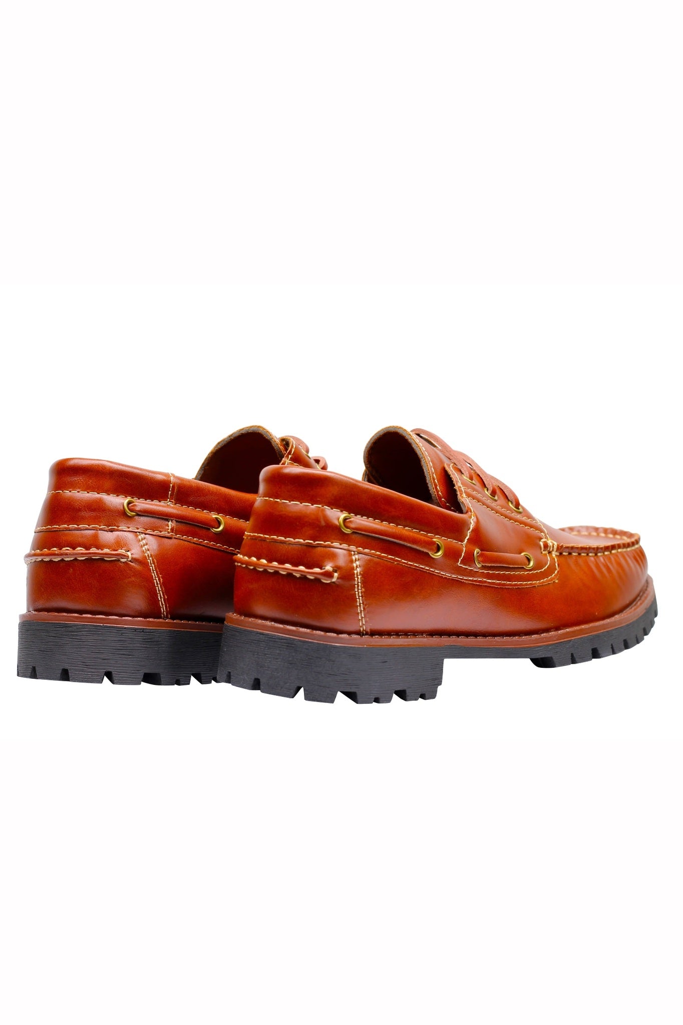 Faux Leather Boat Shoes