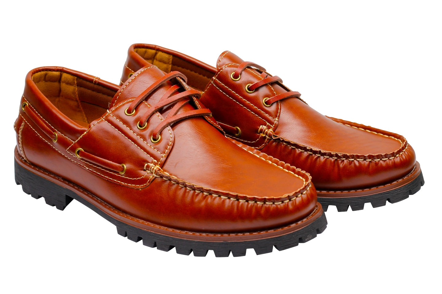 Faux Leather Boat Shoes
