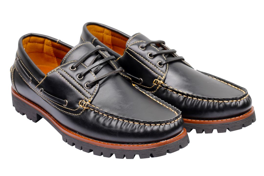 Faux Leather Boat Shoes