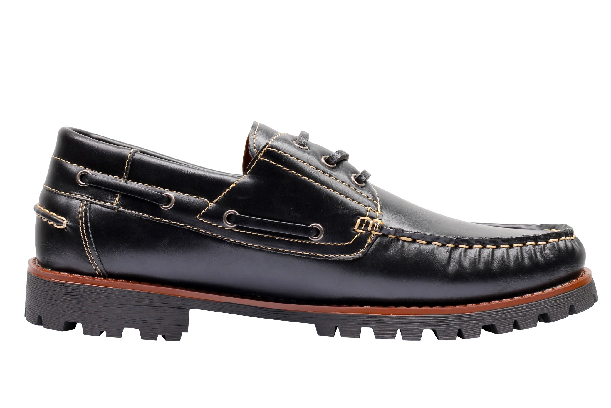 Faux Leather Boat Shoes