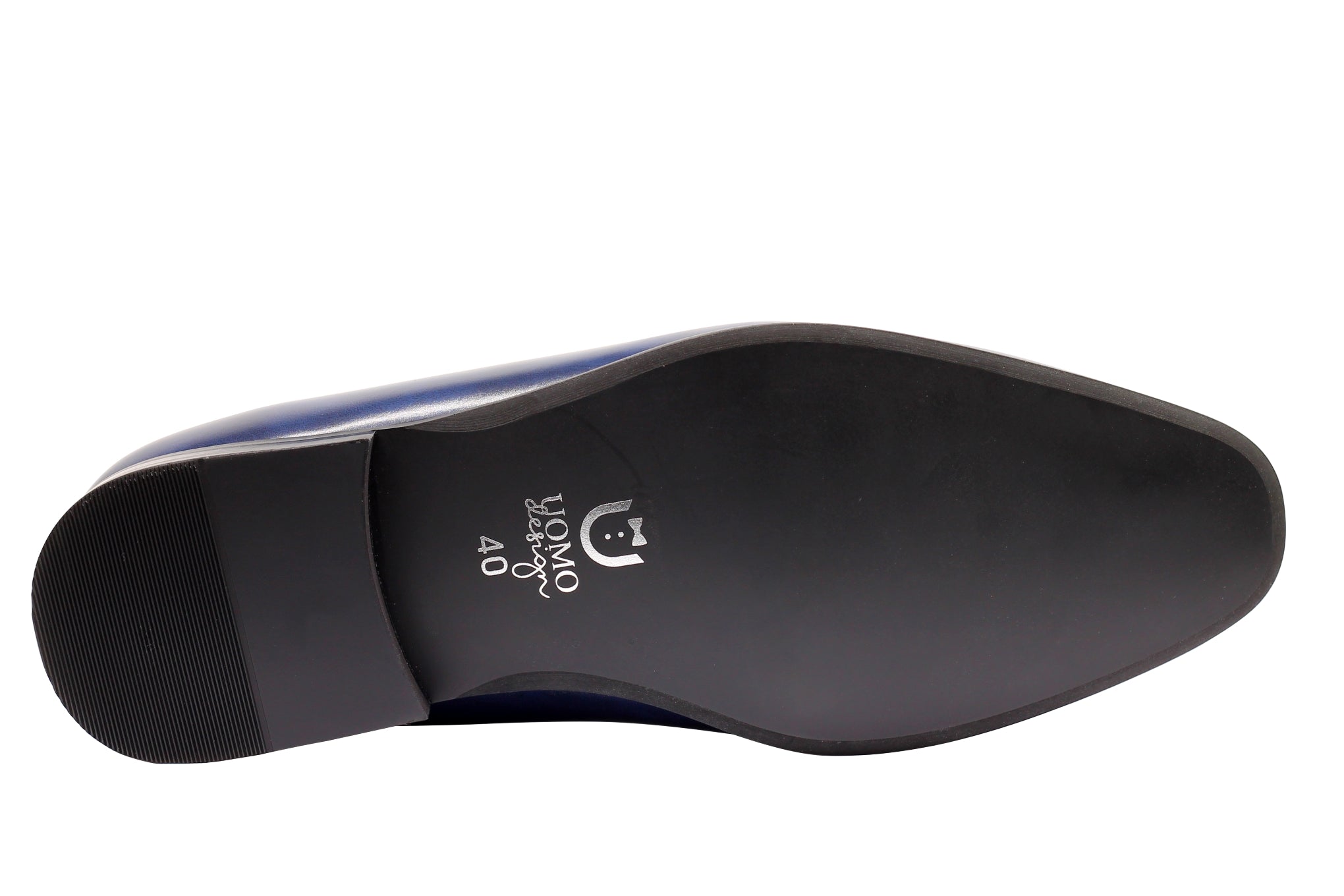 LEATHER & VELVET LOAFERS WITH DECORATIVE MONK STRAP